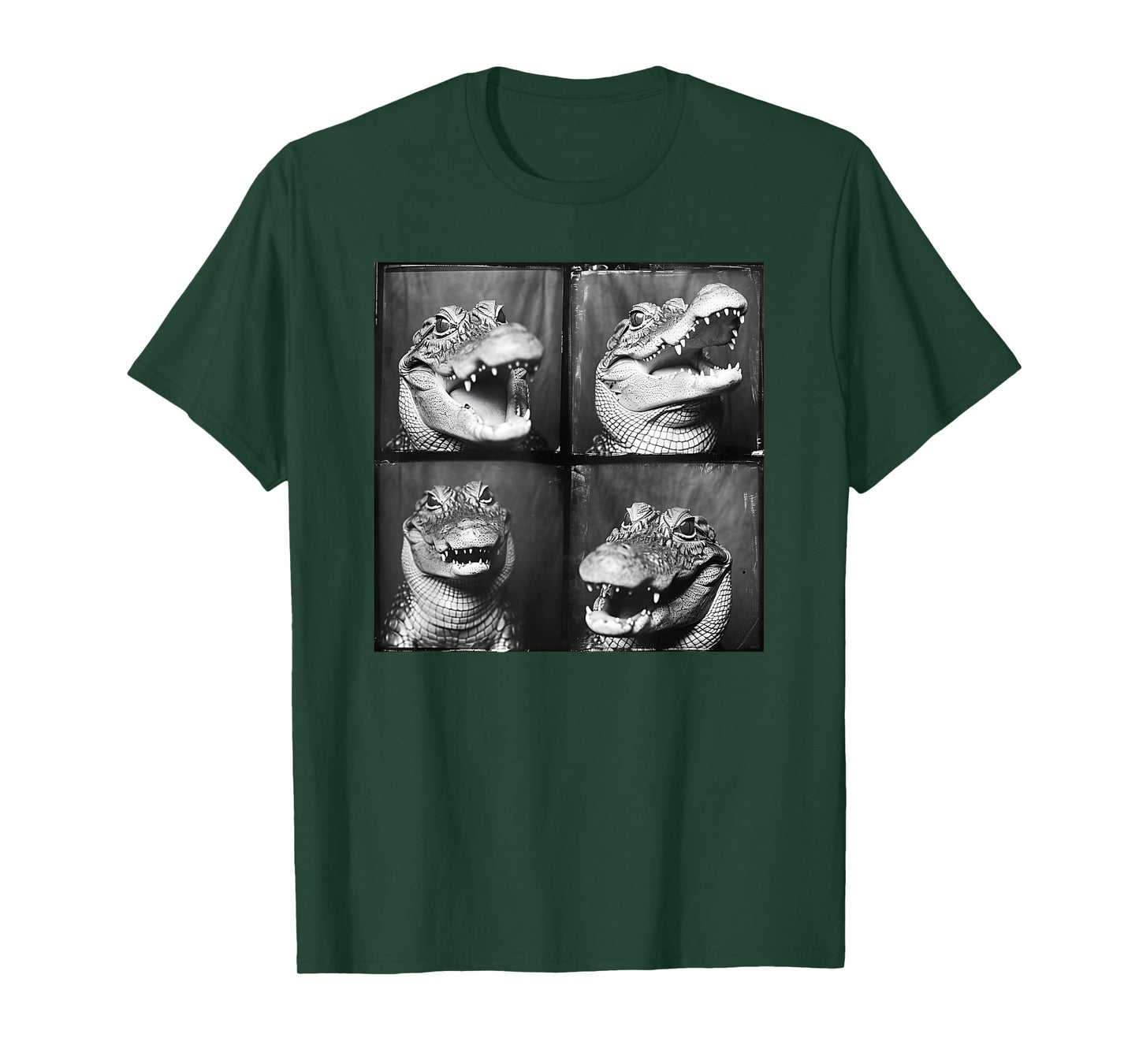 Crocodile Lover Photostrip Quirky Alligator Funny Animal T-Shirt