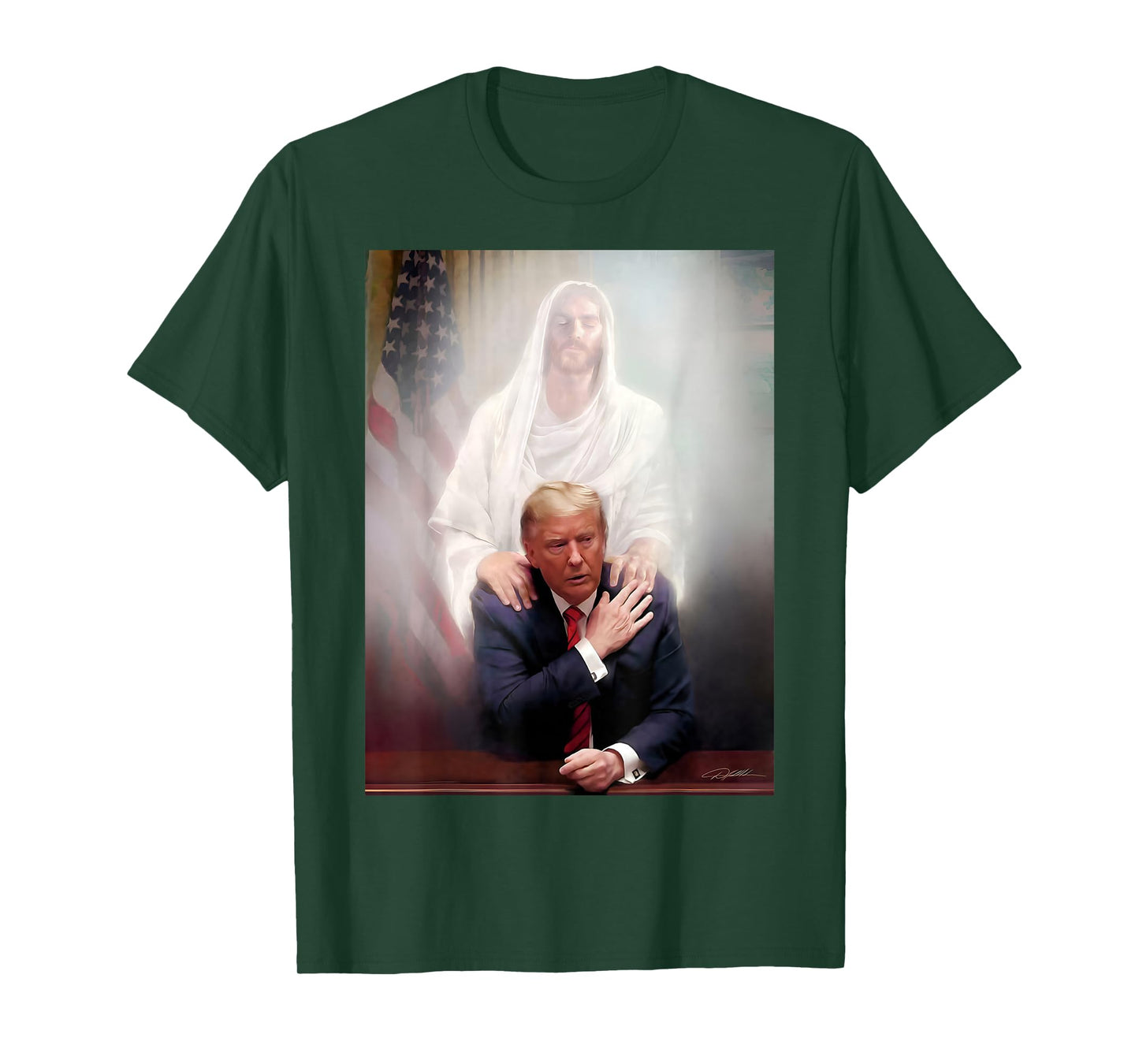 Trump and Jesus Pray's Trump Vote Trump for President 2024 T-Shirt