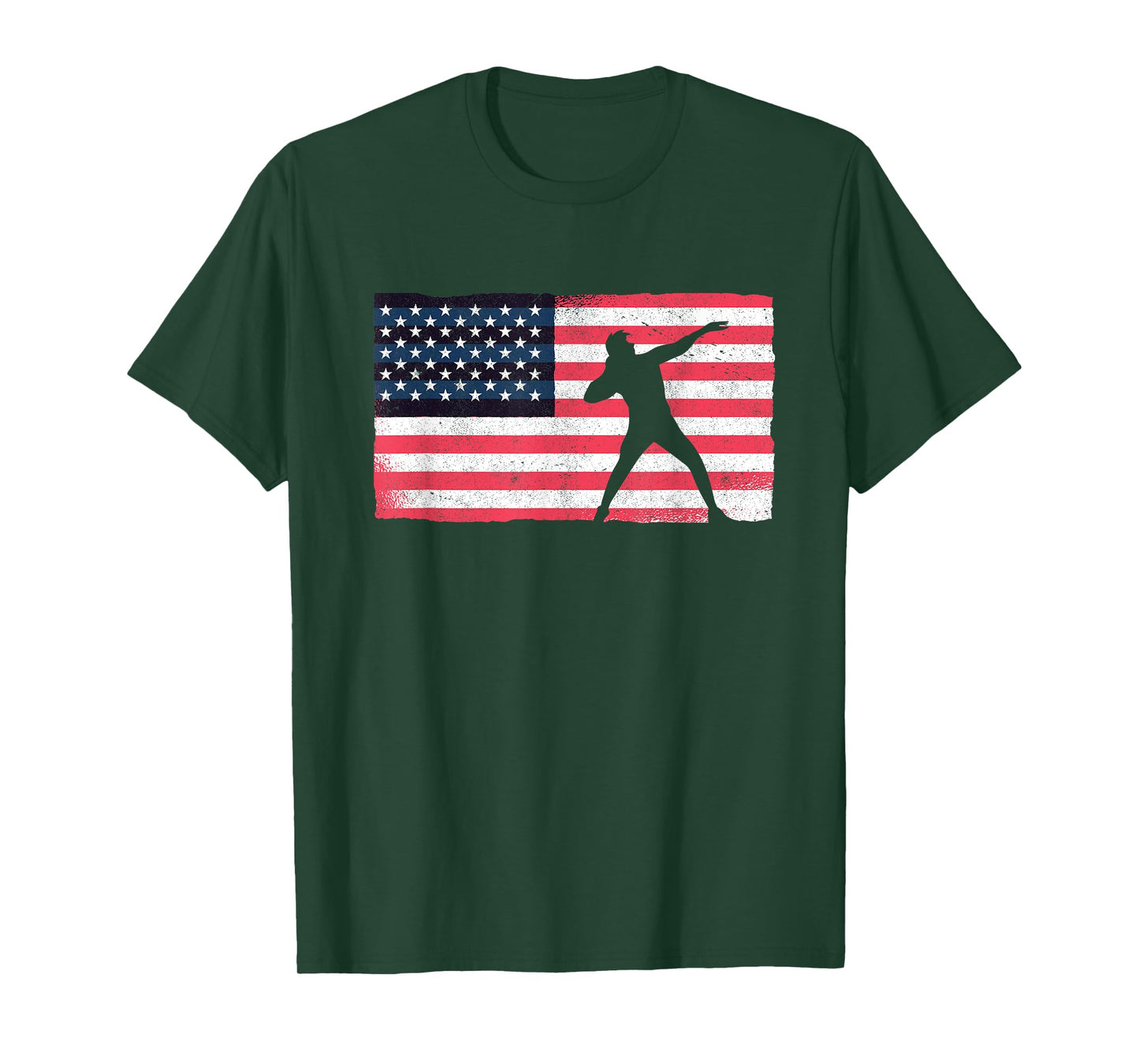 Shot Putter American Flag USA Throw Track And Field Shot Put T-Shirt