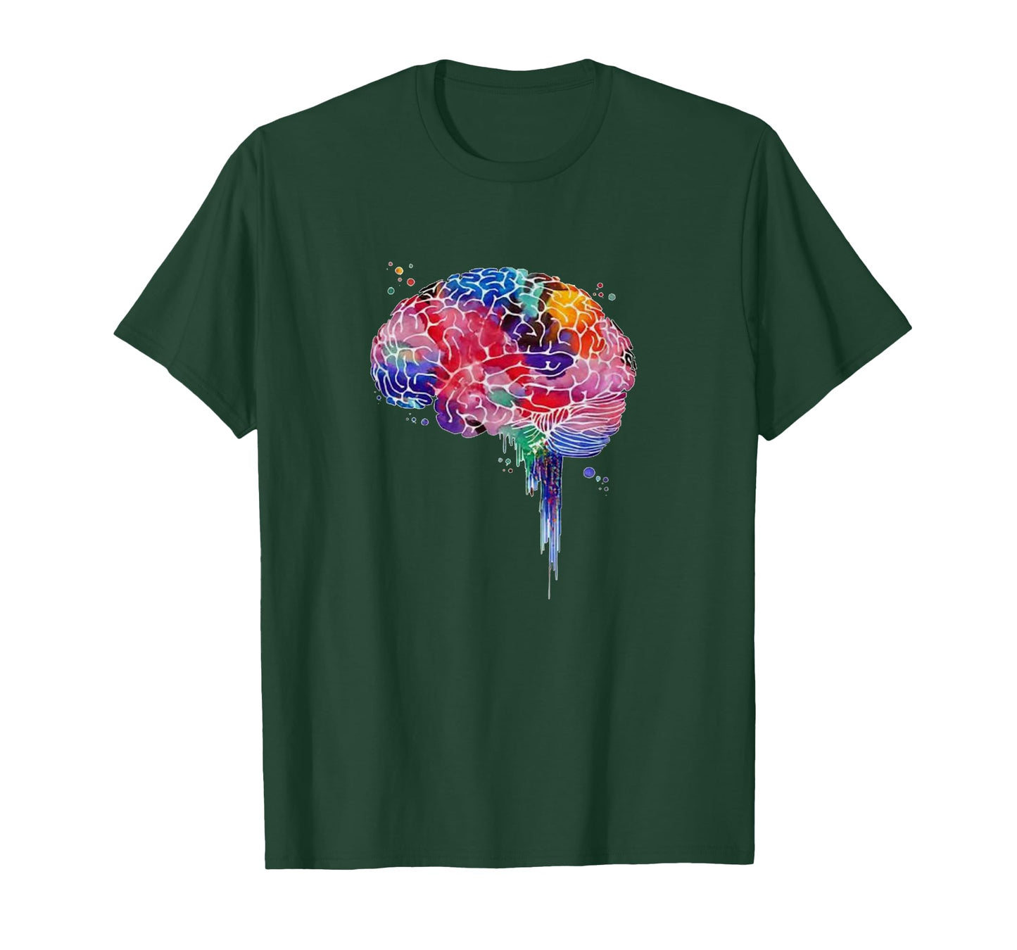 Colourful brain love science human anatomy brain T-Shirt