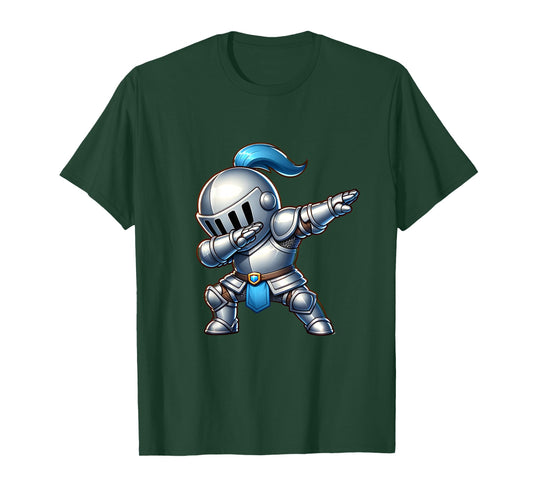 Kids Ren Faire Dabbing Medieval Knight Funny Renaissance Fair T-Shirt