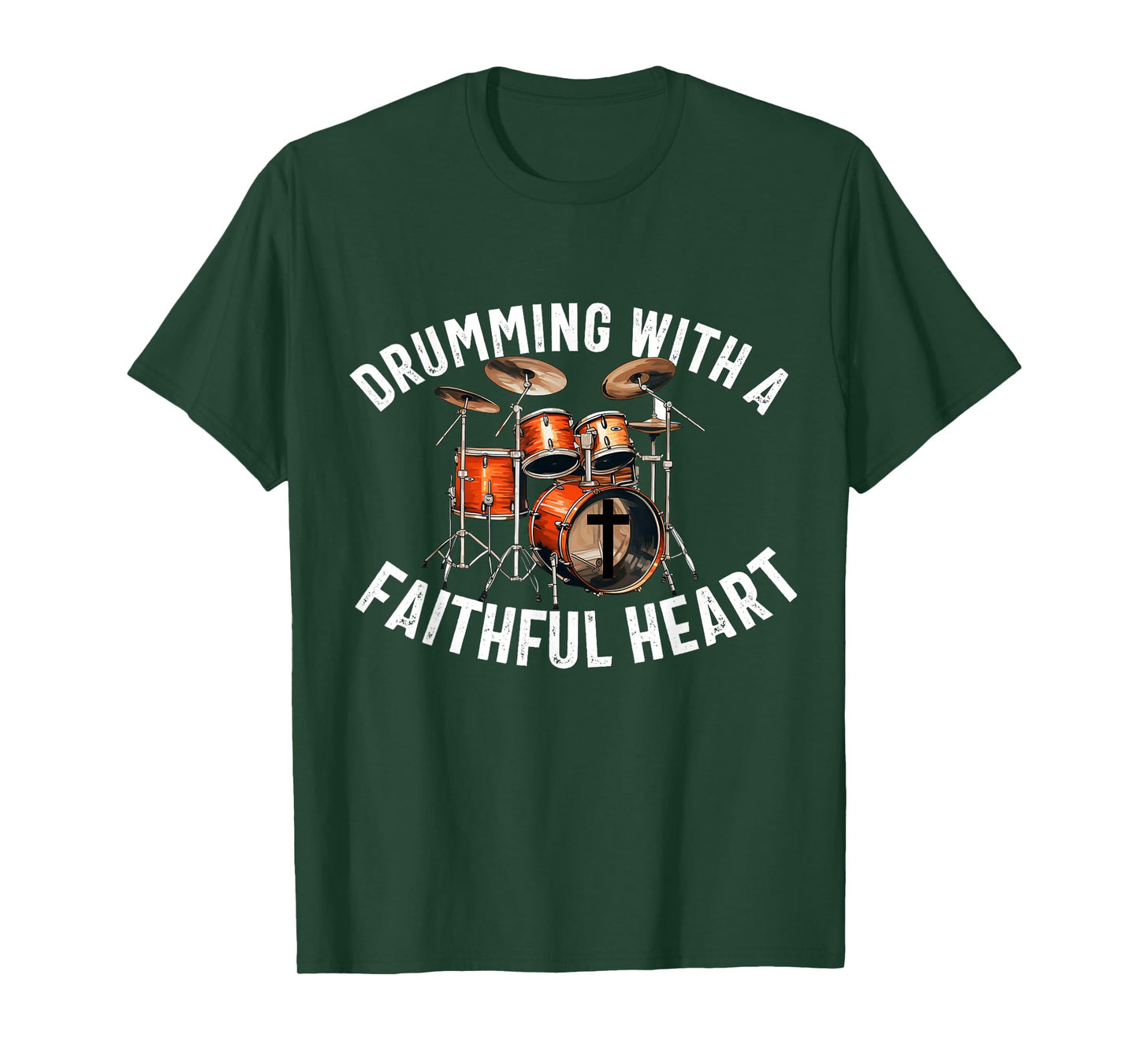 Christian Drummer Drum Player Stick Men Jesus Worship Music T-Shirt