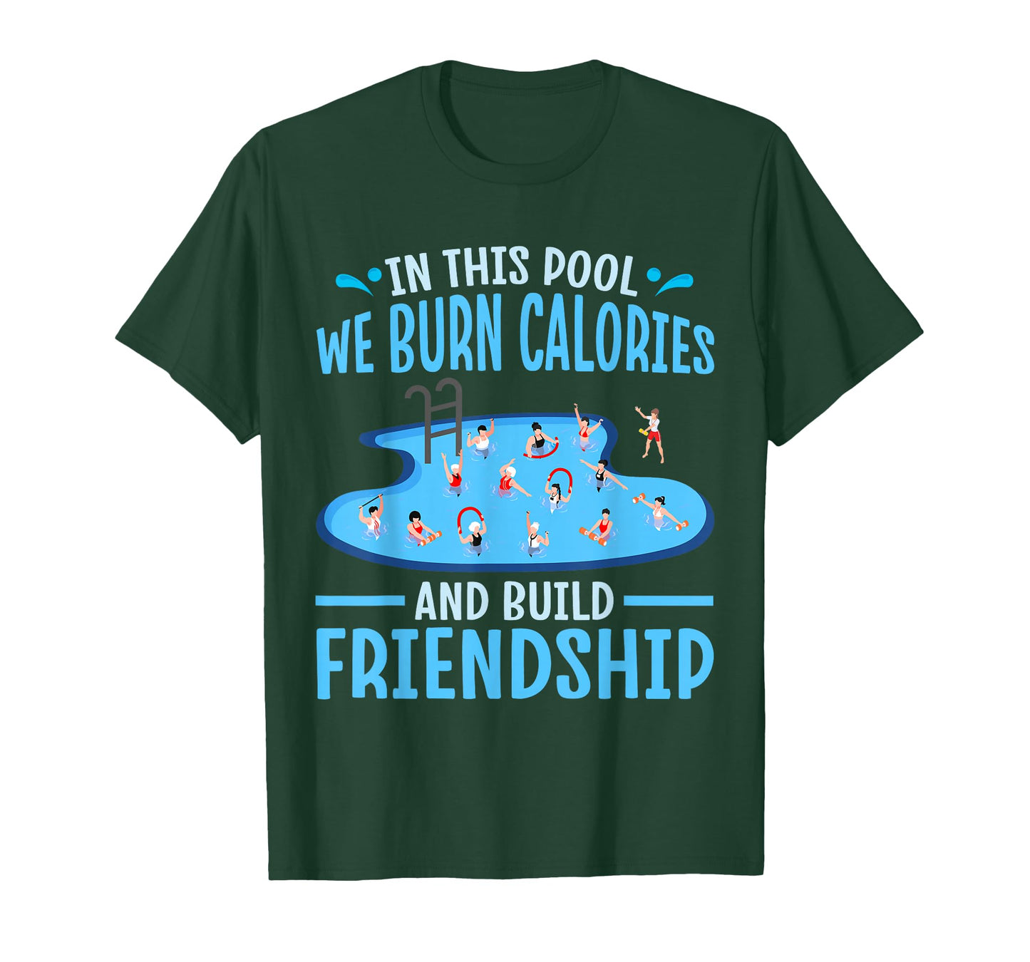 Aqua Aerobics Instructor Design Funny Water Aerobics T-Shirt