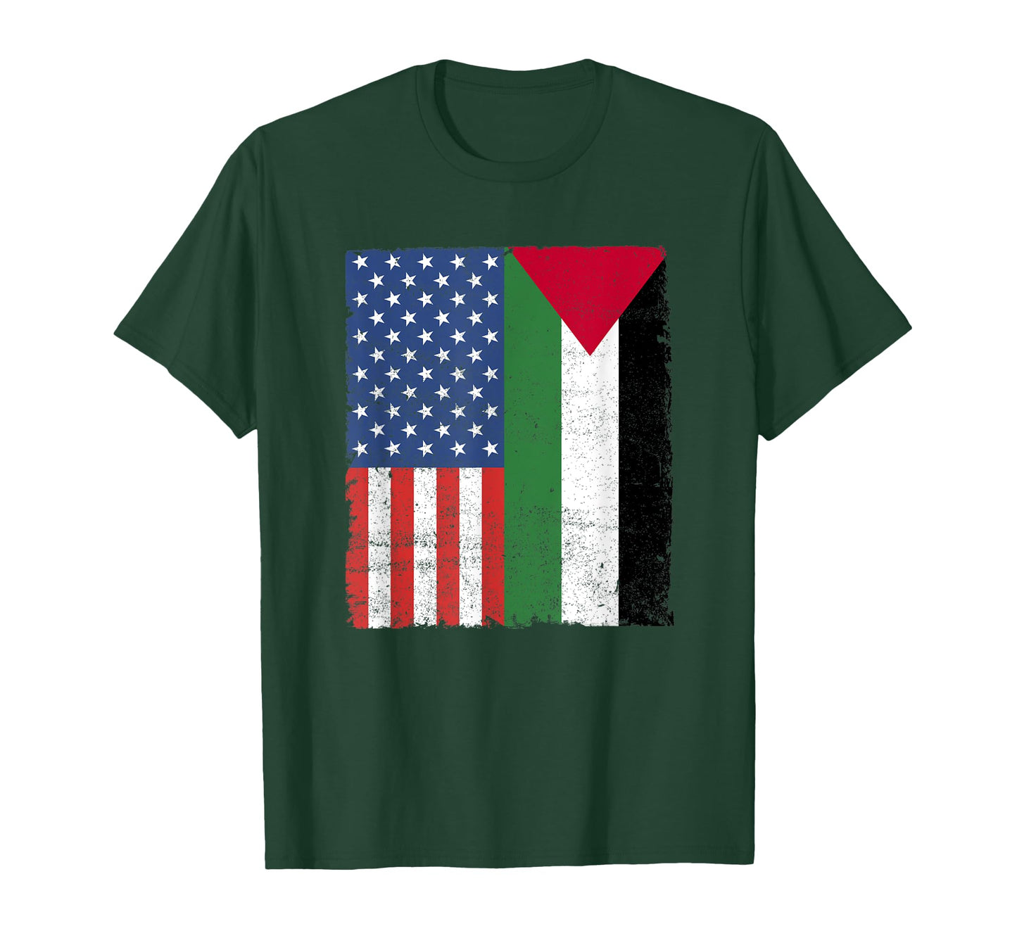 Palestinian American Flag Free Palestine Free Gaza Palestine T-Shirt