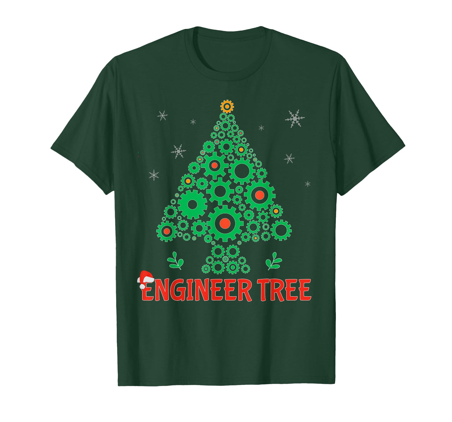 Christmas Engineer tree | Mechanical Engineering Gift T-Shirt