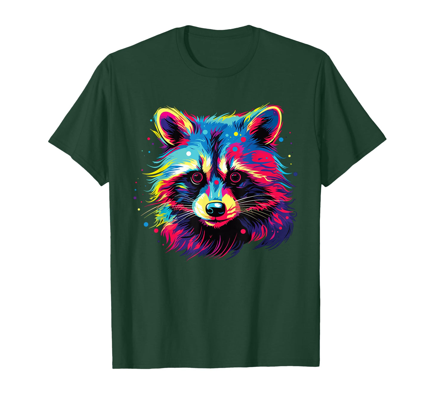 Watercolor Colorful Raccoon T-Shirt
