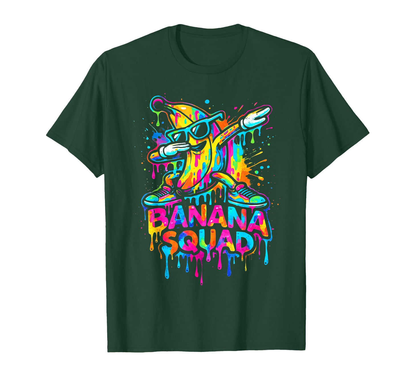 Banana Squad Drip Funny Dabbing Banana for Kids Boys Men T-Shirt
