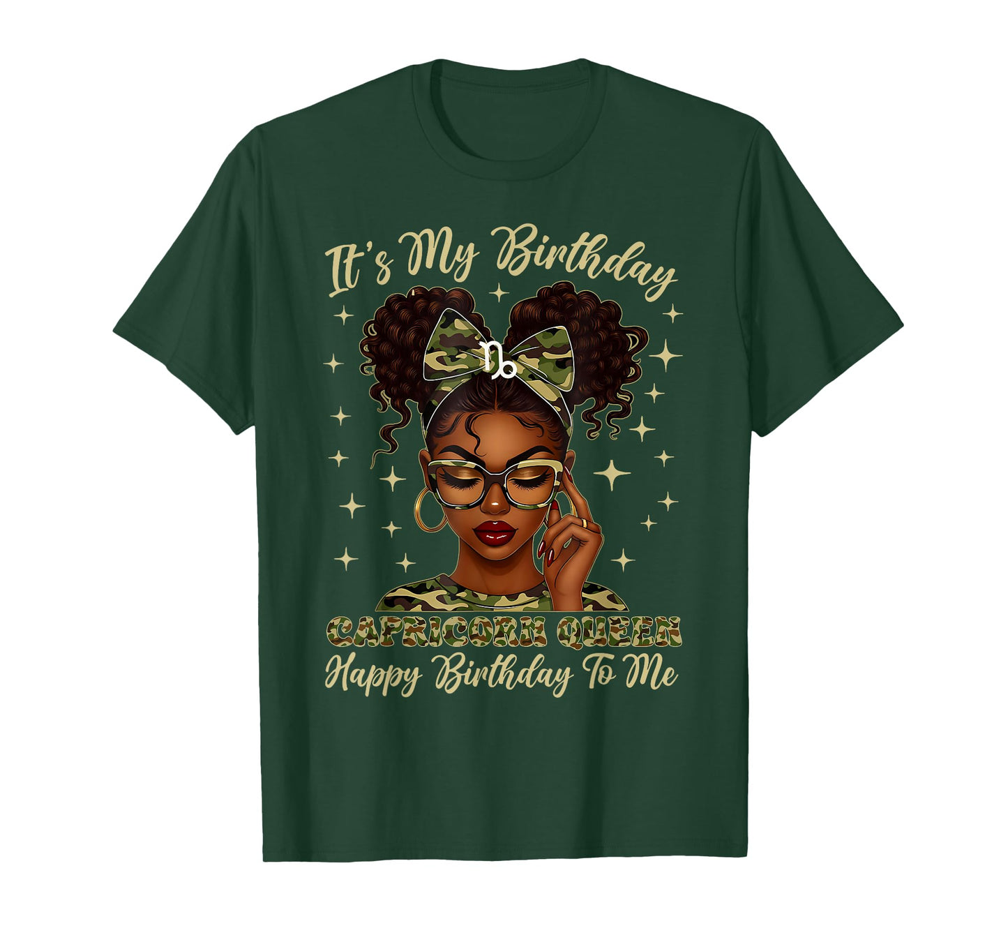 It's My Birthday Capricorn Queen Women Girl Zodiac Sign T-Shirt