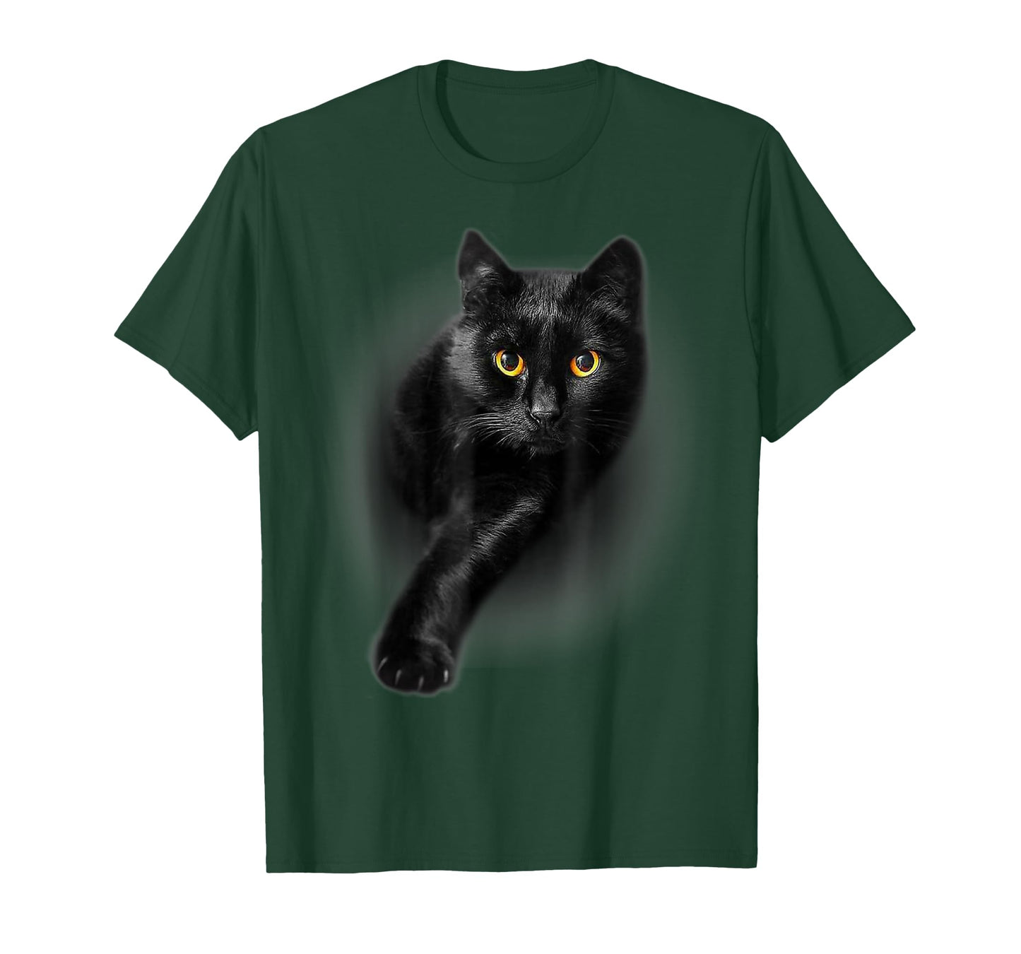 Black Cat Yellow Eyes, Funny Black Cat, Cat Lovers T-Shirt