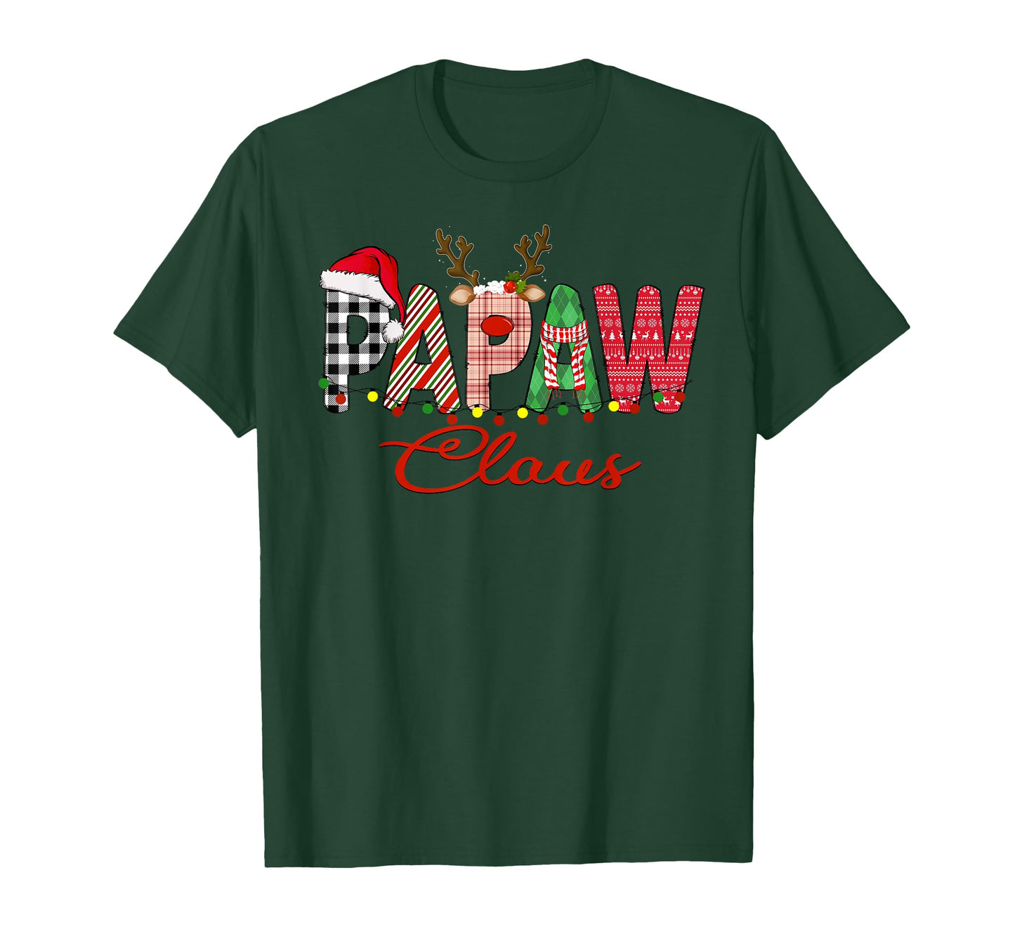 Papaw Claus Santa Family Matching Christmas T-Shirt
