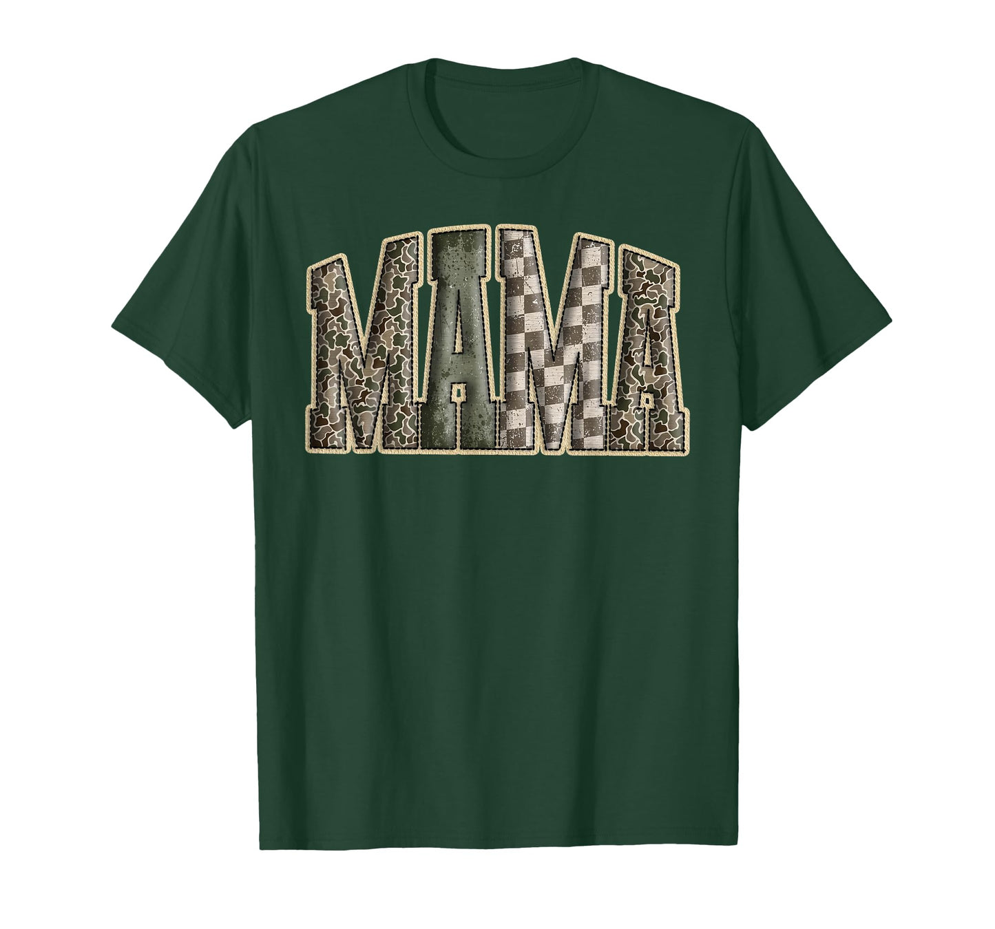 Hunting Mama Camo Western Vintage Women Girl Christmas T-Shirt