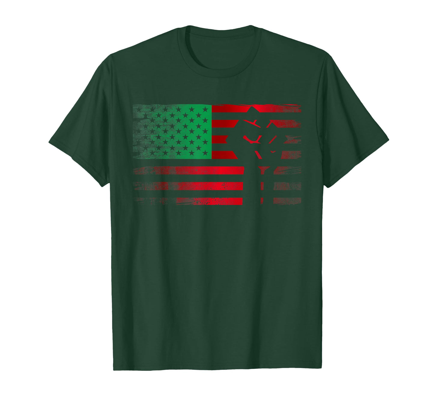 Pan African Fist UNIA American Flag Freedom Black Liberation T-Shirt