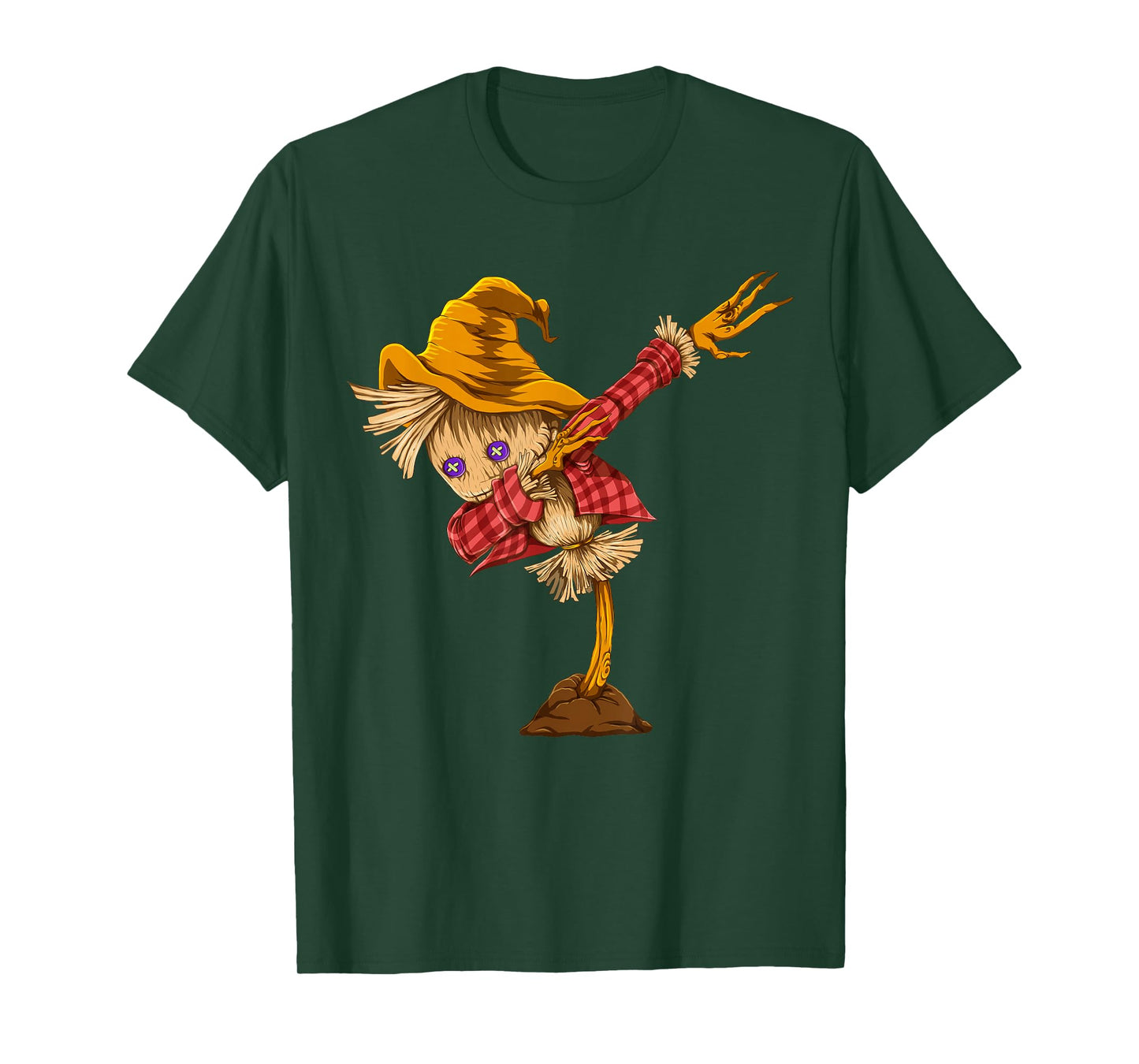Dabbing Scarecrow Funny Halloween Costume Spooky Halloween T-Shirt