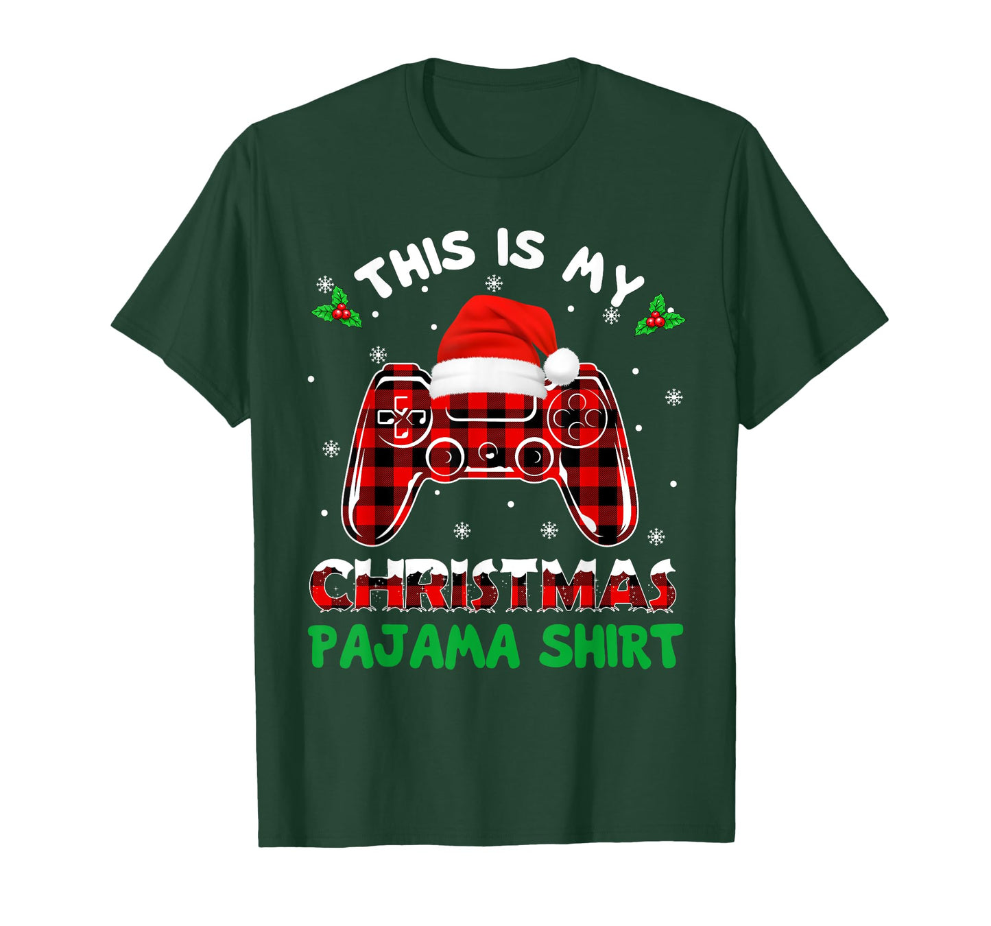 This Is My Christmas Pajama Shirt Gamer Video Game Boys Kids T-Shirt