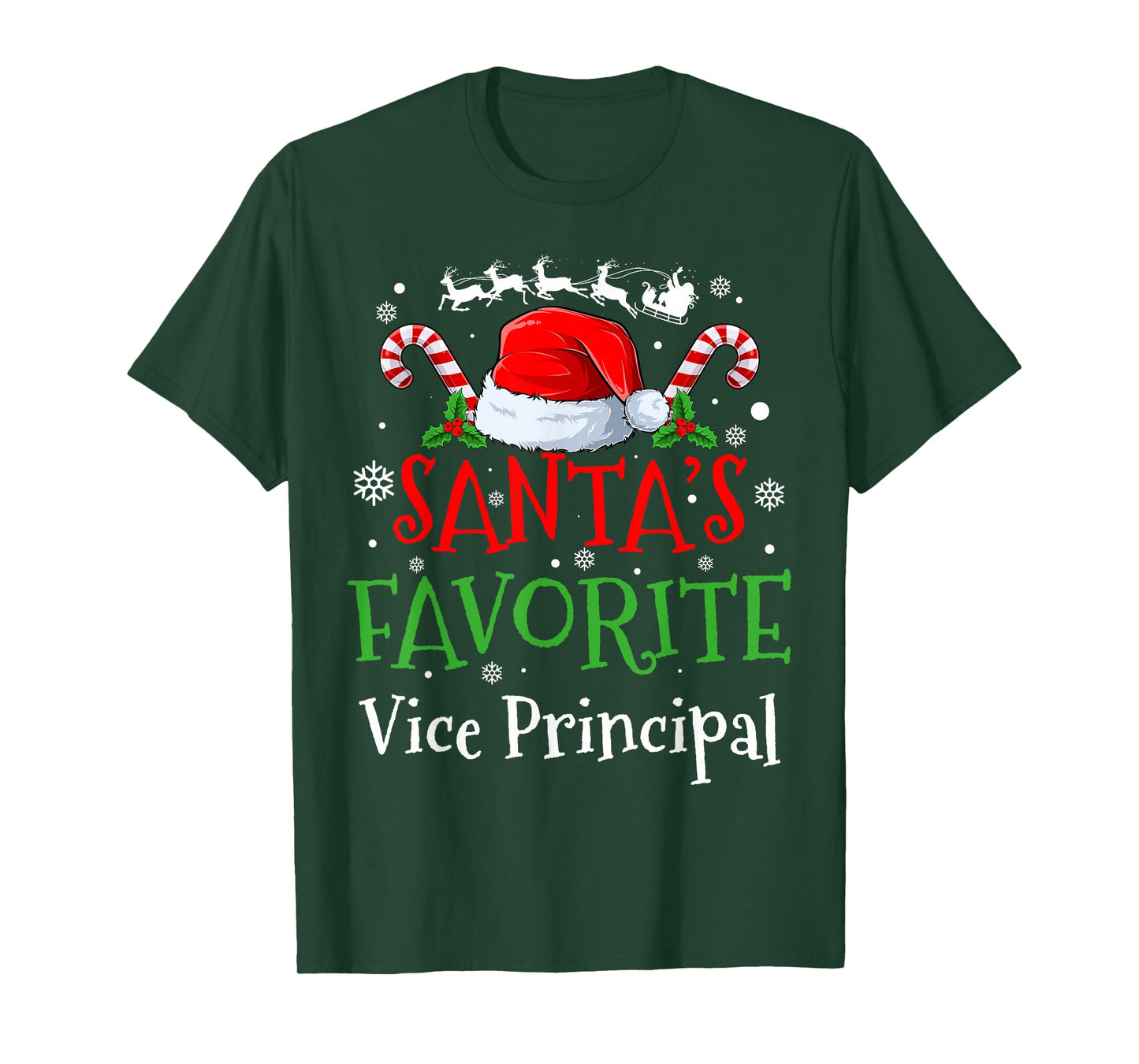 Santa's Favorite Vice Principal Christmas Party T-Shirt