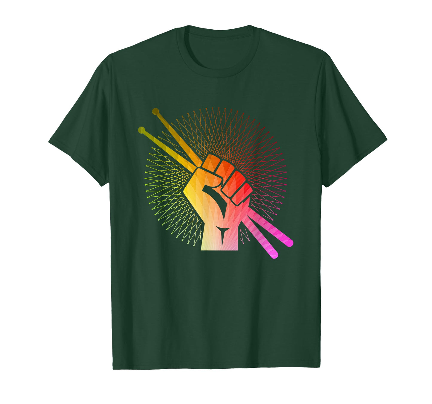Drummer T-Shirt - Drum Sticks Retro Drumming Shirt Gift T-Shirt