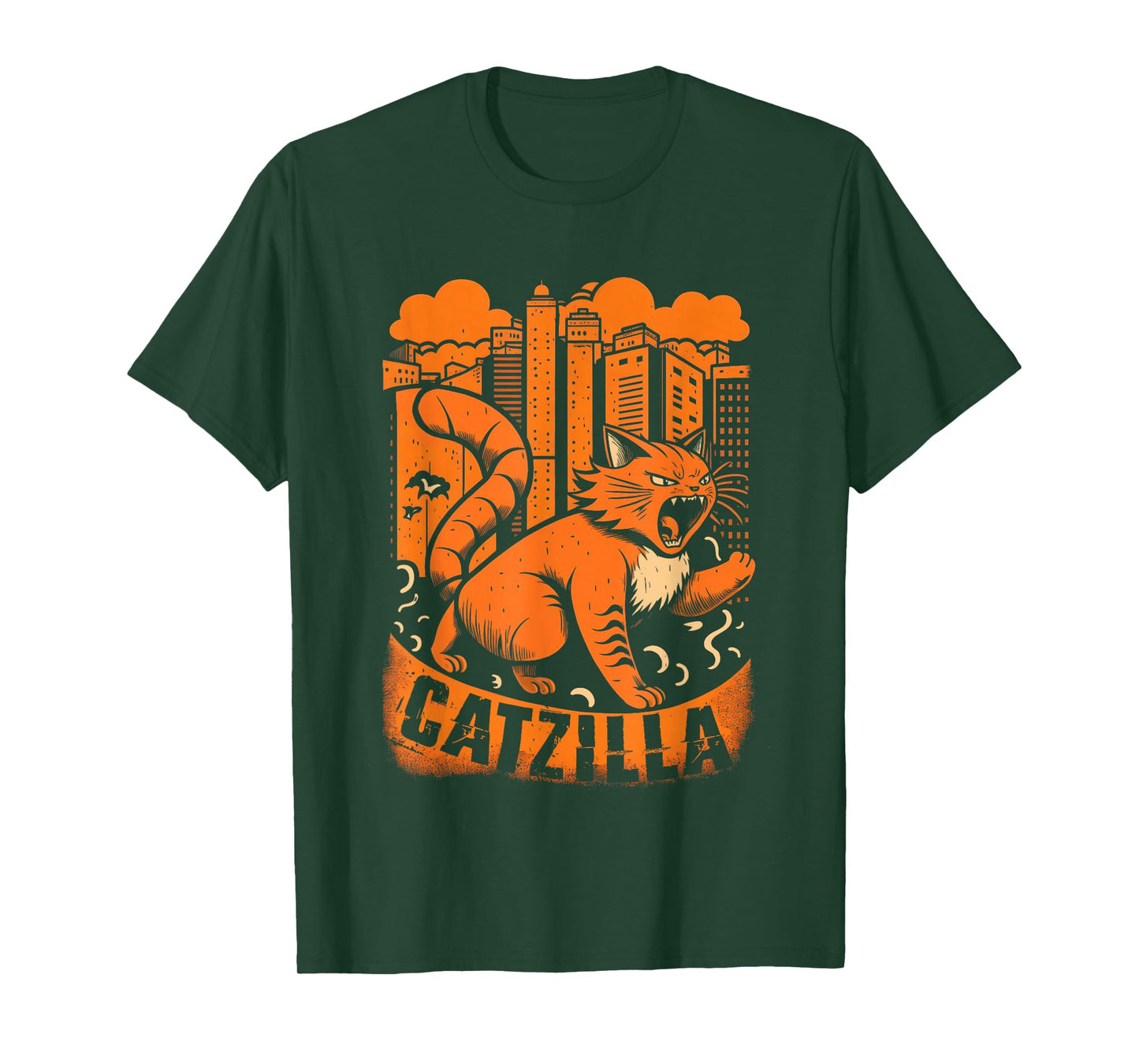 Catzilla Cat Shirt for Women, Cat Shirt for Men Cat Lover T-Shirt