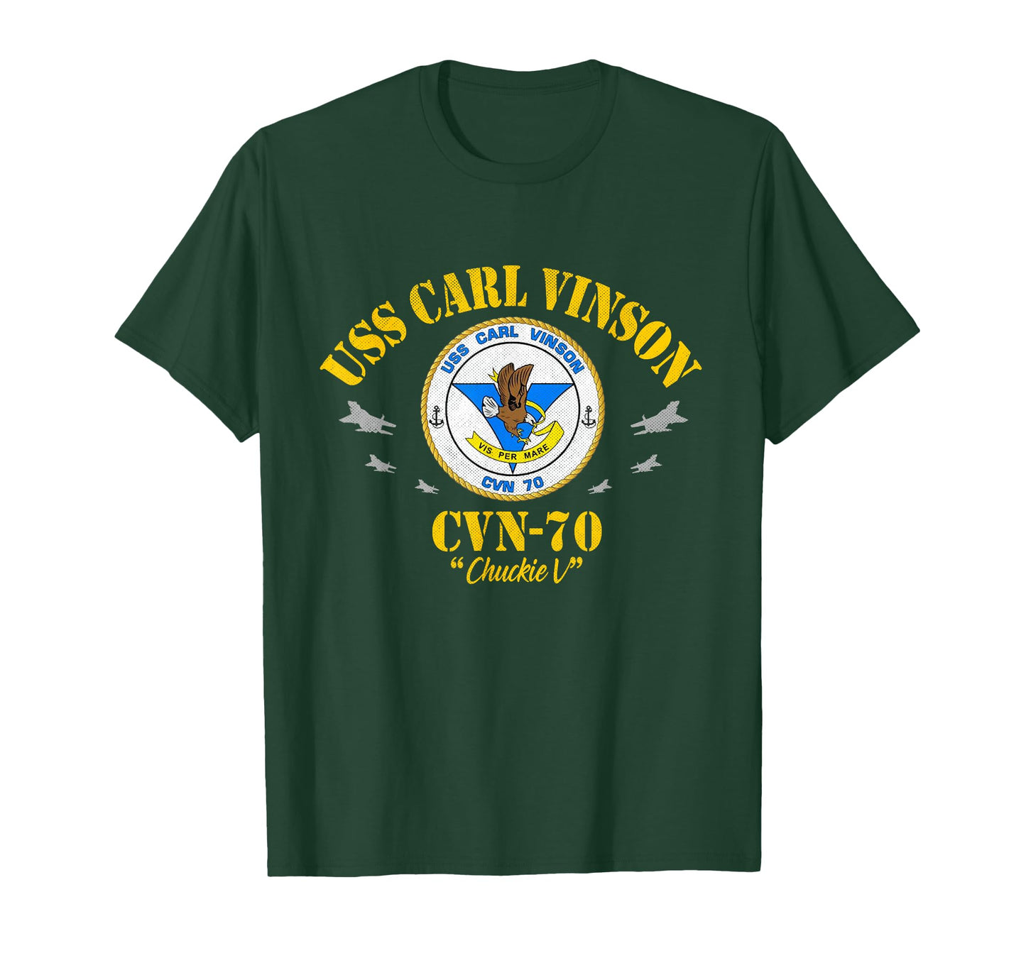 USS Carl Vinson (CVN-70) Aircraft Carrier Veteran Flag Mens T-Shirt