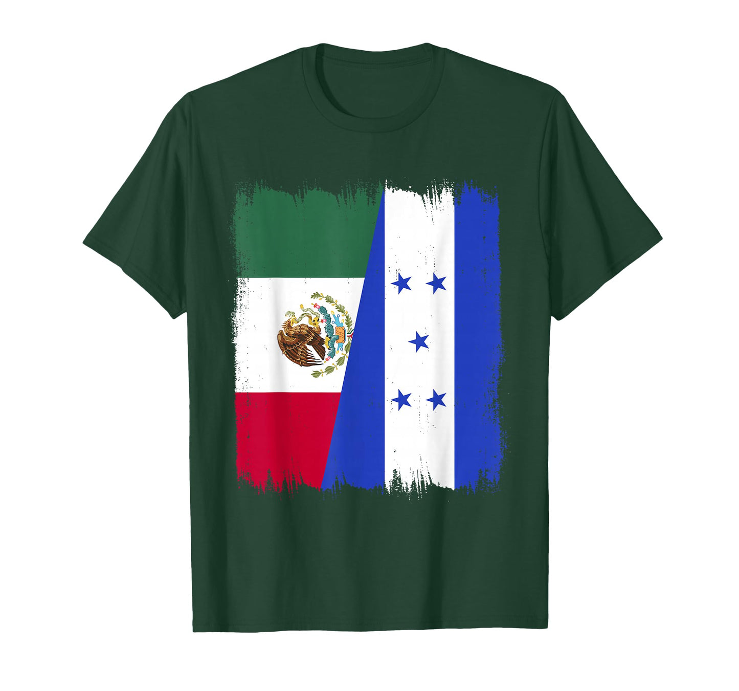 Mexico Honduras Flag Mexican Hondurian Roots Wear T-Shirt