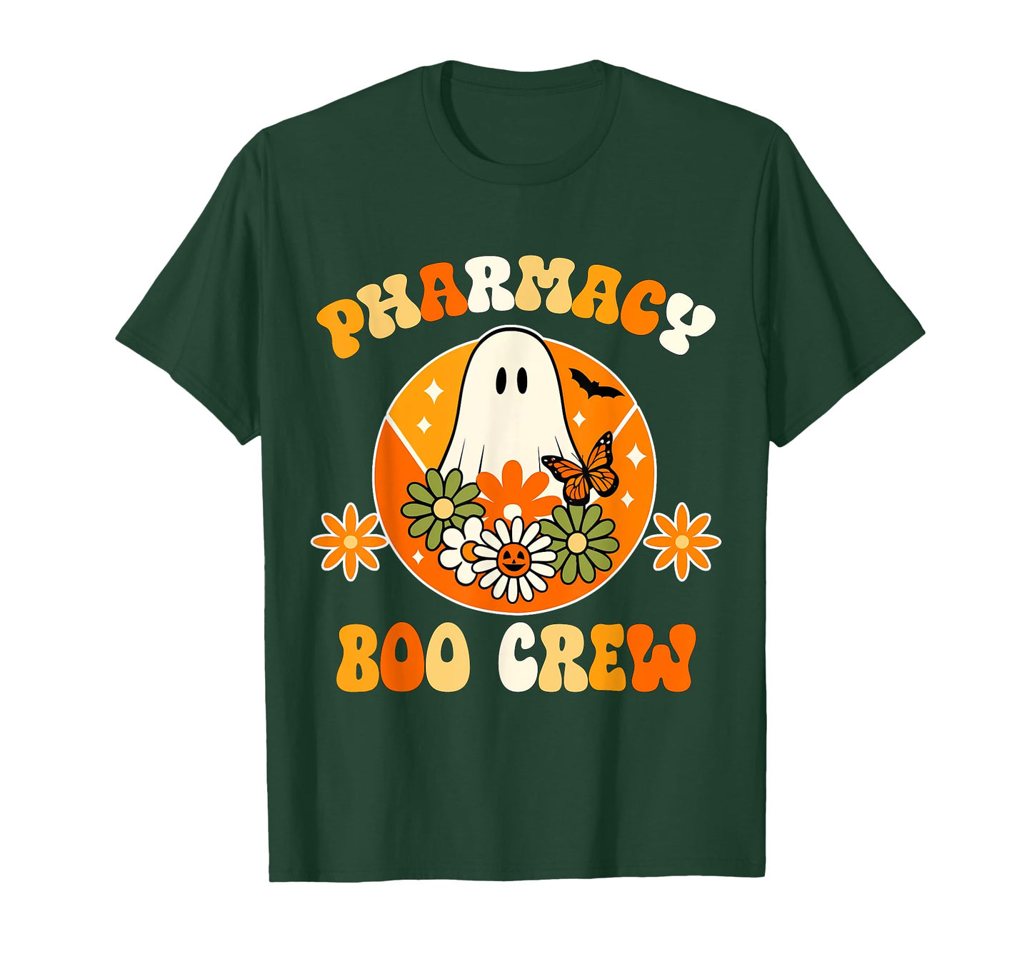 Cute Shirt Pharmacy Boo Crew Ghost Pharmacist Tech Halloween T-Shirt