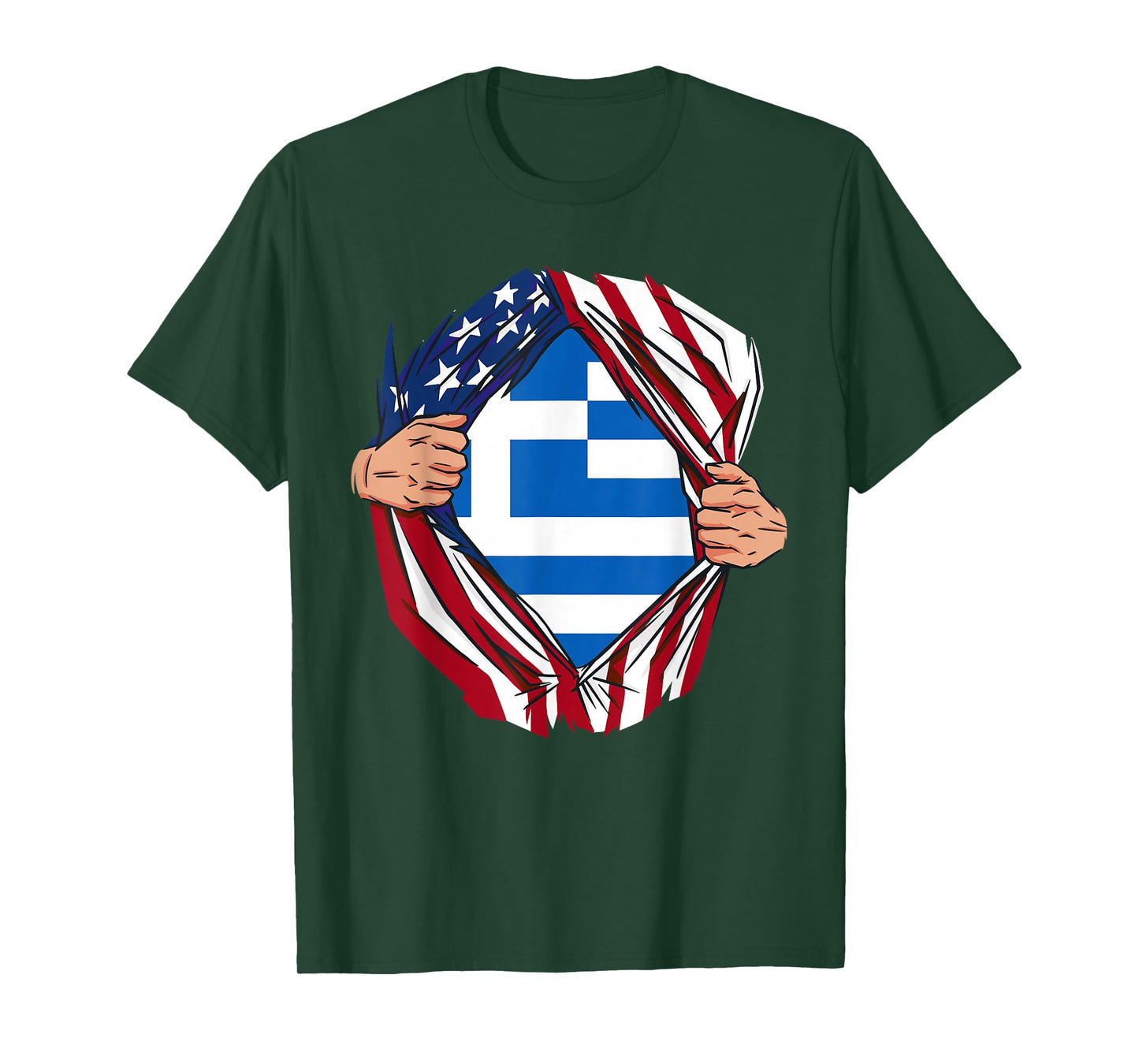 USA American Grown Greek Roots T-Shirt
