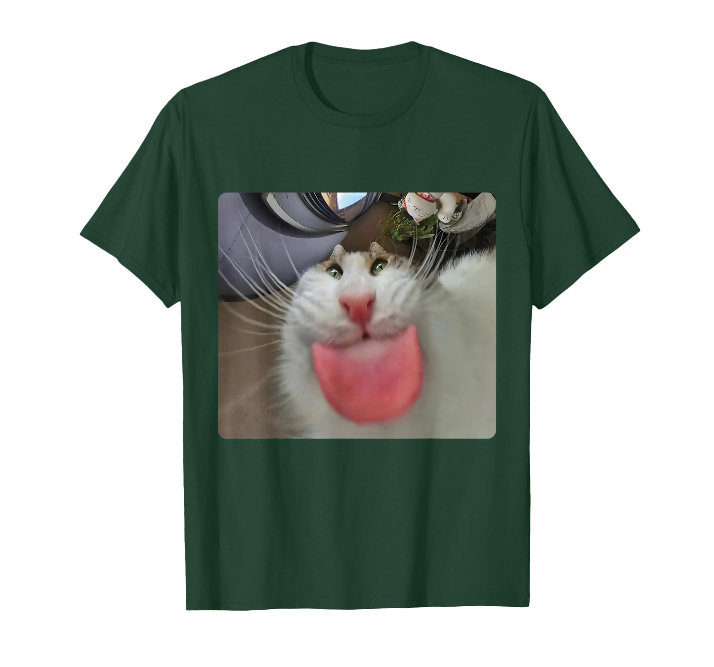 Stupid Cat Meme Funny Silly Cat Kitten Lover Humor Brainrot T-Shirt