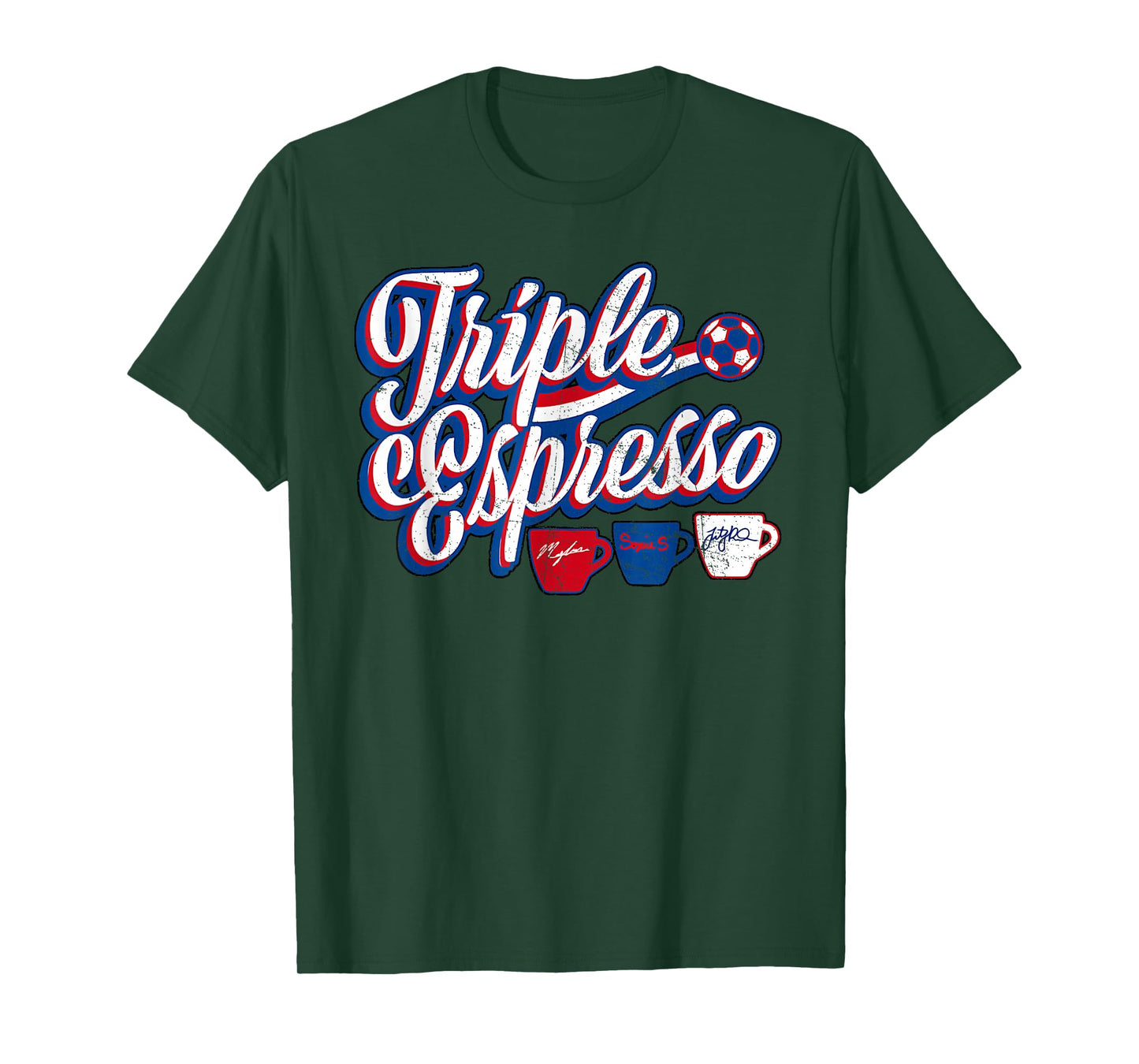 Triple Espresso T-Shirt Triple Espresso America USA Flag T-Shirt