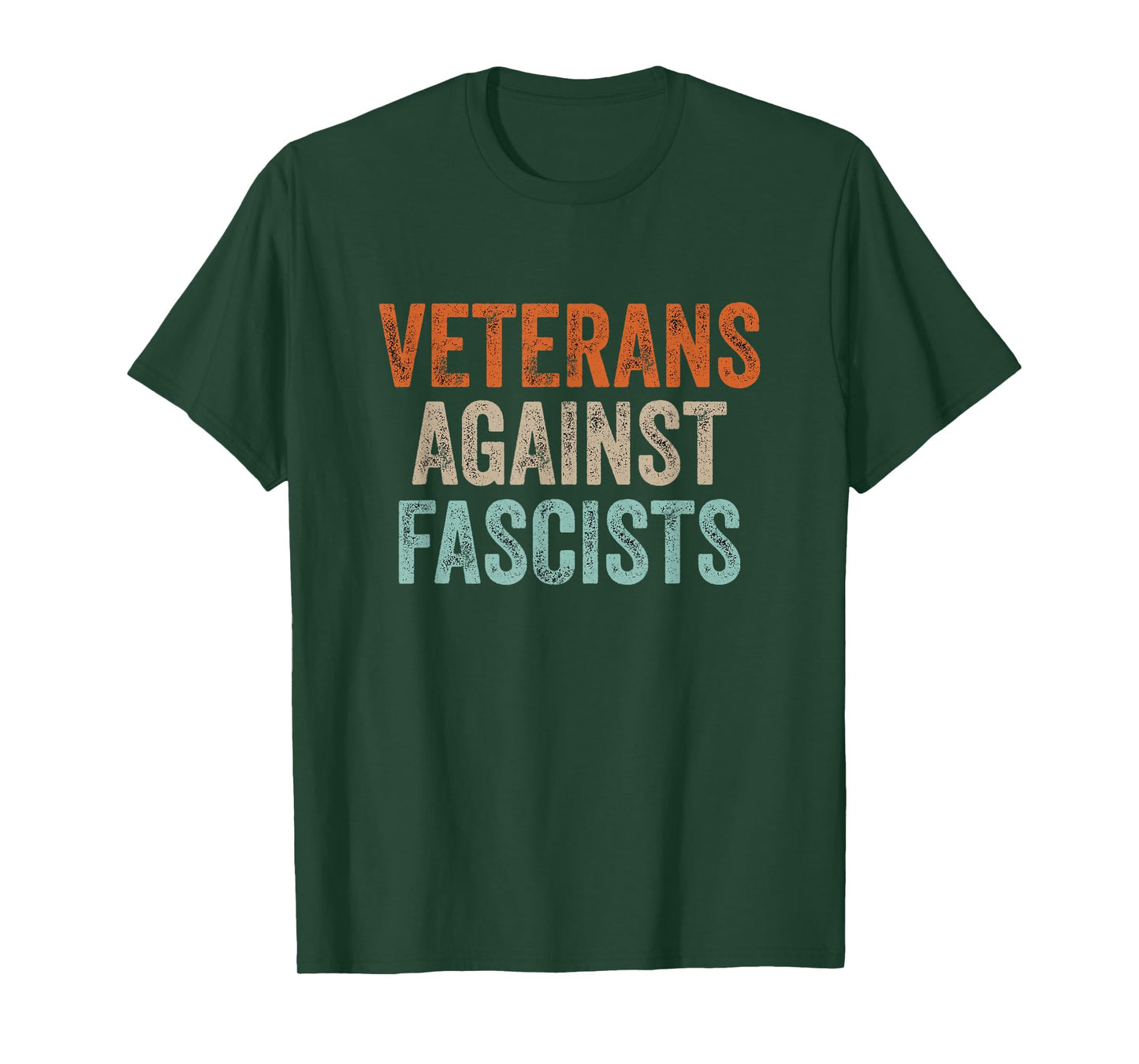 Veterans Against Fascists Retro Patriotic Veteran US Army T-Shirt