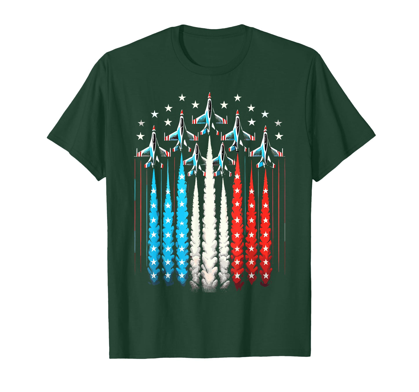 Jets Patriotic USA Flag Jets Boys 4th of July T-Shirt