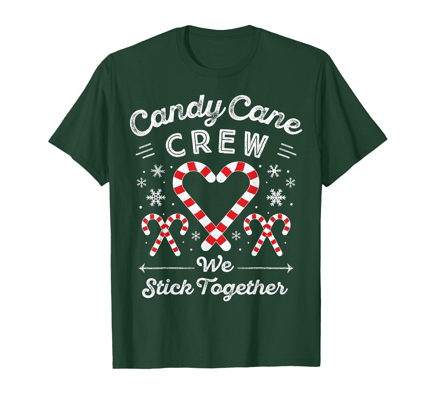 Christmas Candy Cane Heart Holiday Family Matching Pajama PJ T-Shirt