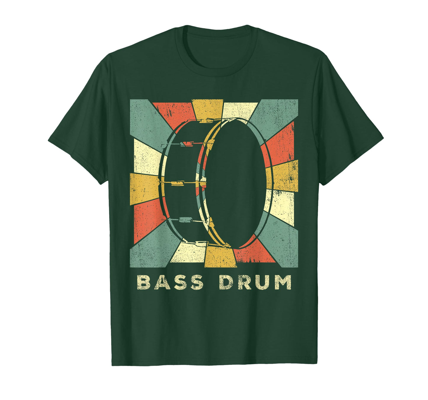 Vintage Bass Drum Player Music Retro Gift T-Shirt