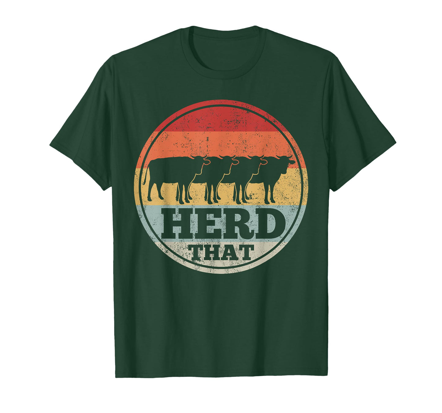 Cow Farming Farmer Retro Herd That T-Shirt