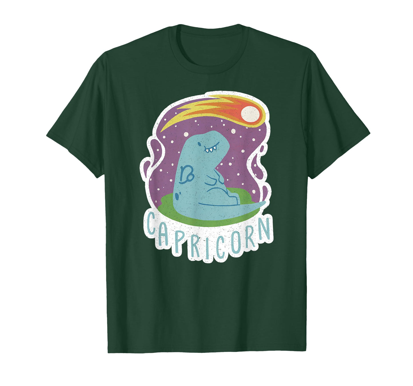 Capricorn Dinosaur – Cute Zodiac Astrology T-Shirt
