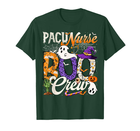 Cute PACU Nurse Boo Crew Nurse Halloween Ghost Costume T-Shirt