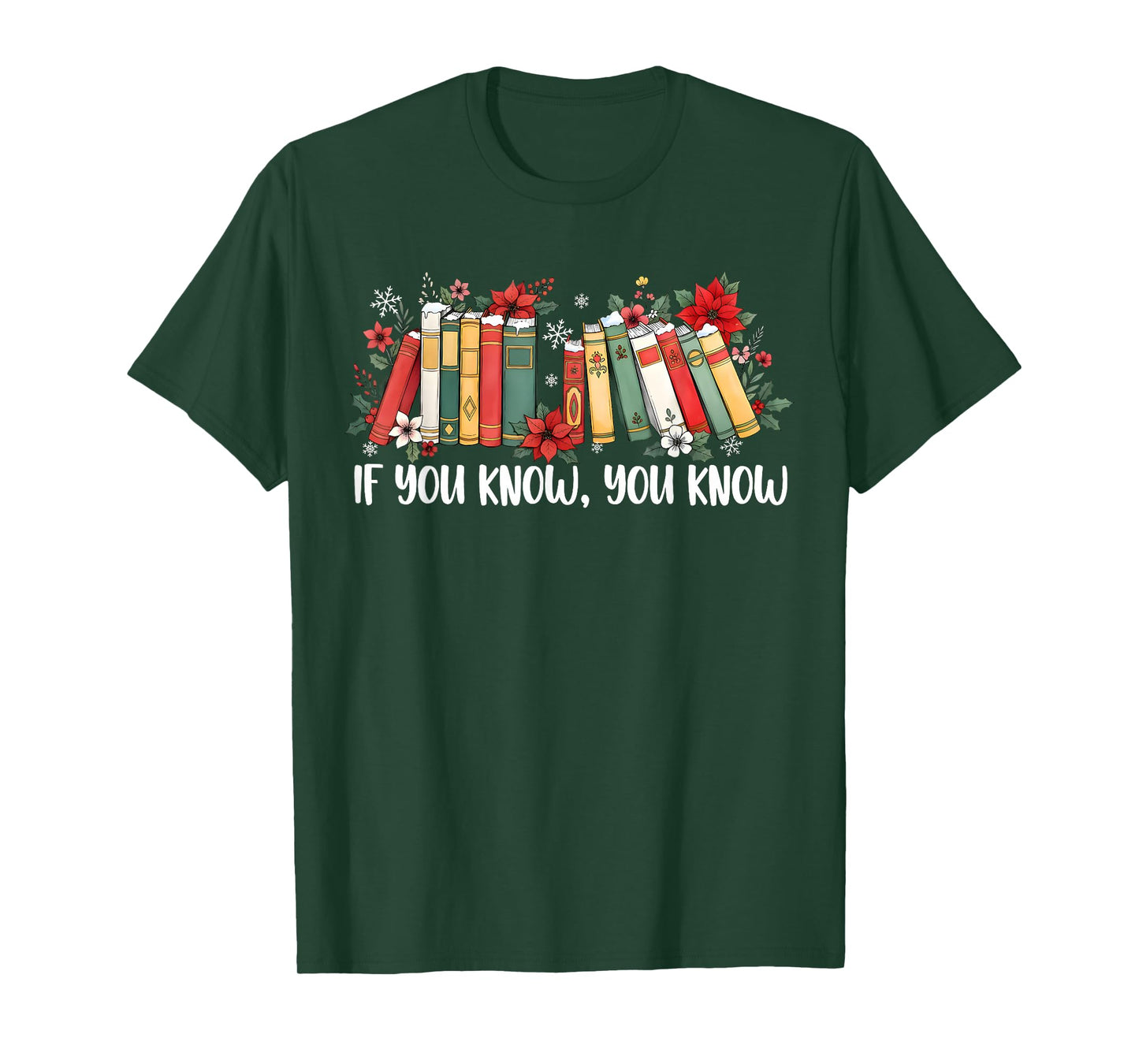 If You Know You Know 6 7 Six Seven Meme Floral Book Lover T-Shirt