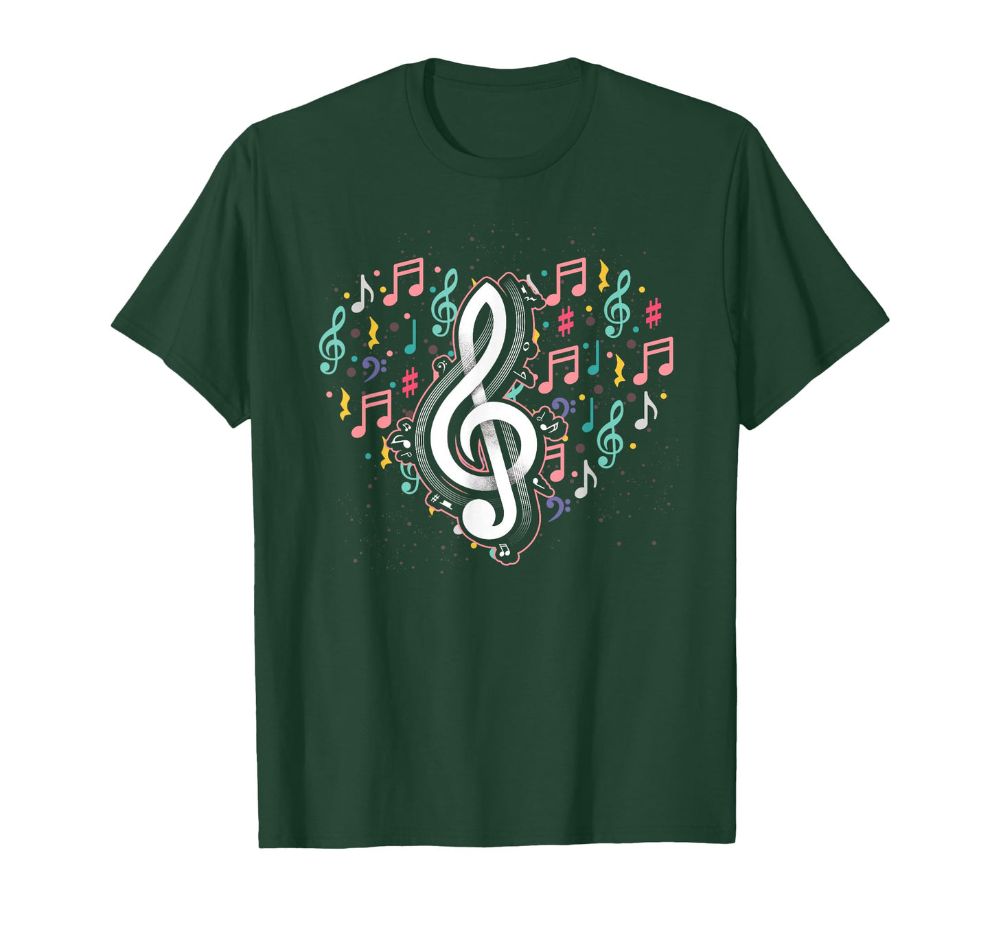 Music Lover Treble Clef Heart Music Notes Musician Music T-Shirt