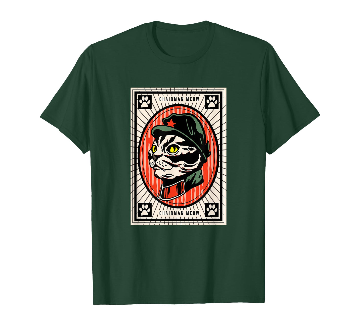 Chairman Cat Communist Kitten Mao Zedong Cats Lover T-Shirt