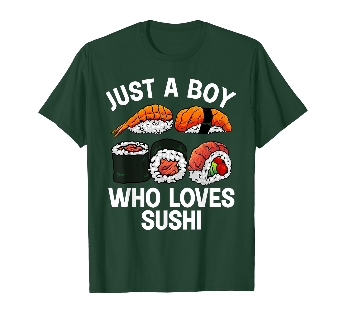 Cute Sushi Design For Men Boys Japanese Sushi Roll Lover T-Shirt
