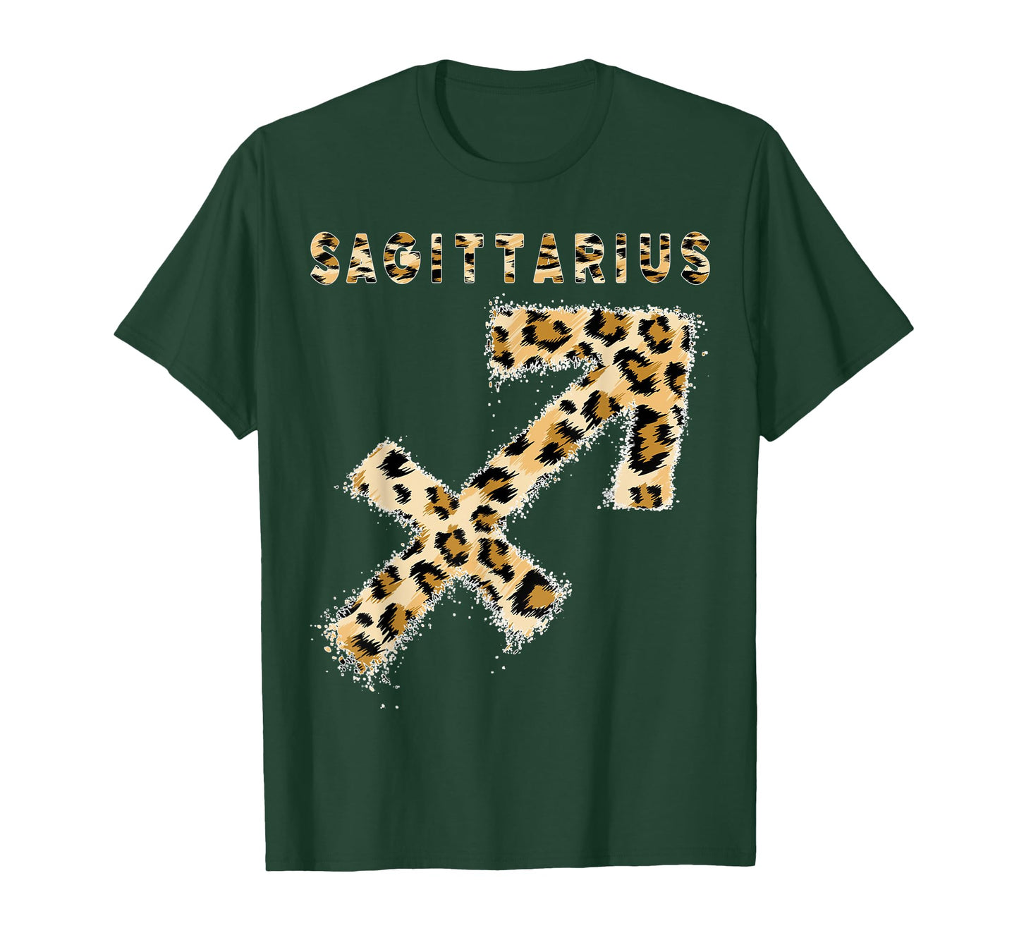 Sagittarius Leopard Zodiac Sign Astrology Horoscope Birthday T-Shirt