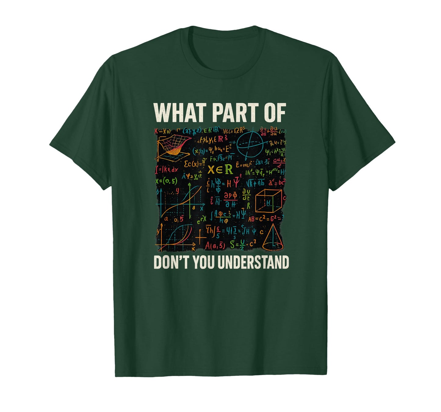 What Part of Don't You Understand Funny Math Teacher T-Shirt