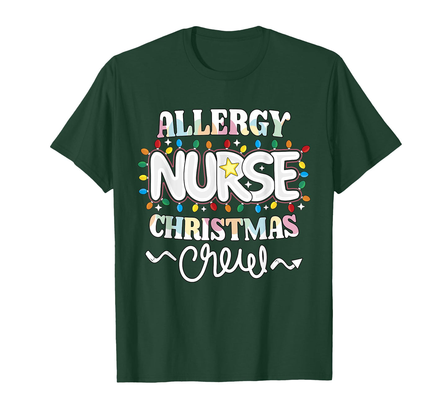 Allergy Nurse Christmas Crew Allergy/Immunology Nursing NP T-Shirt