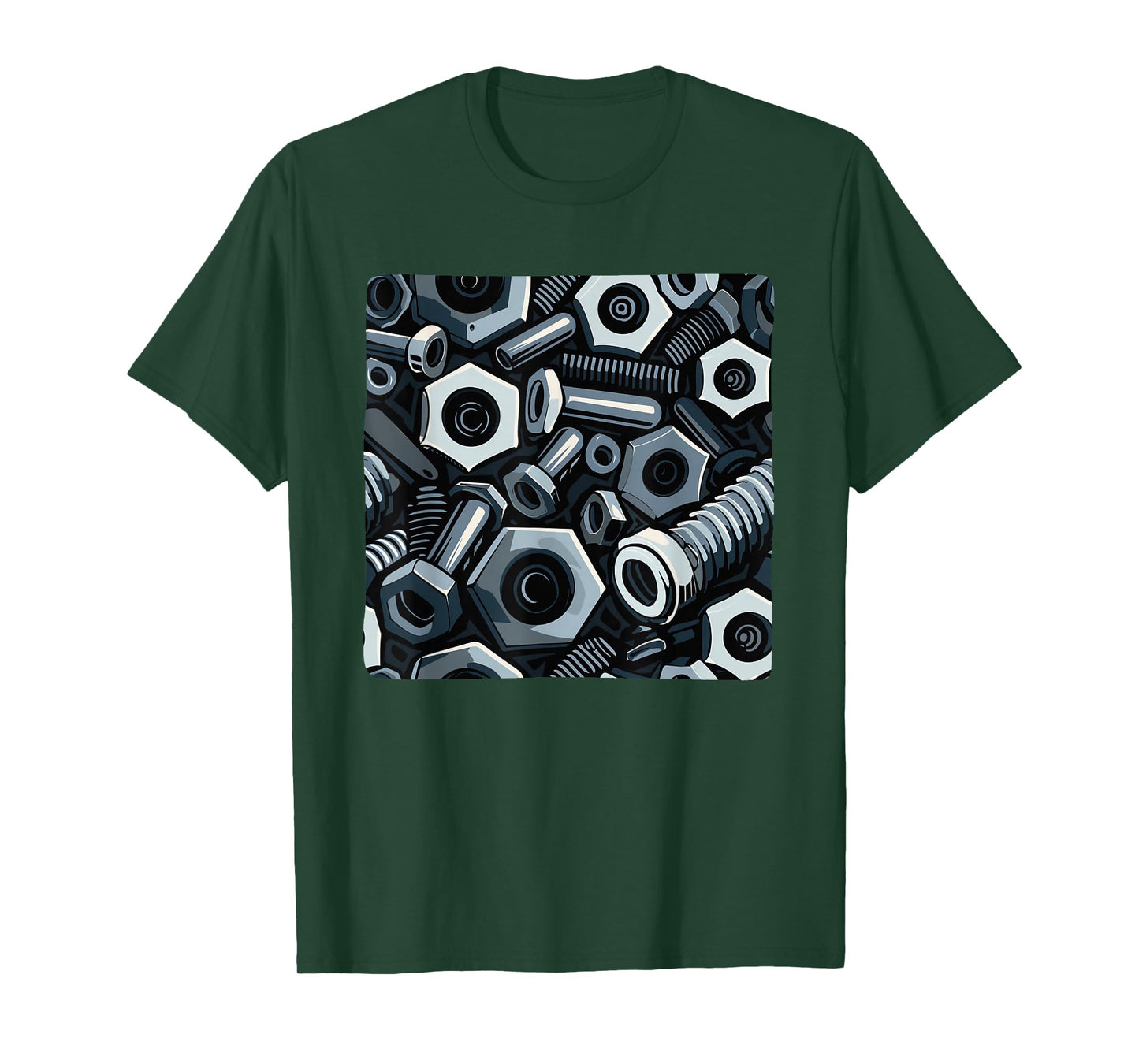 Cool Nut and Bolt Pattern Outfit T-Shirt
