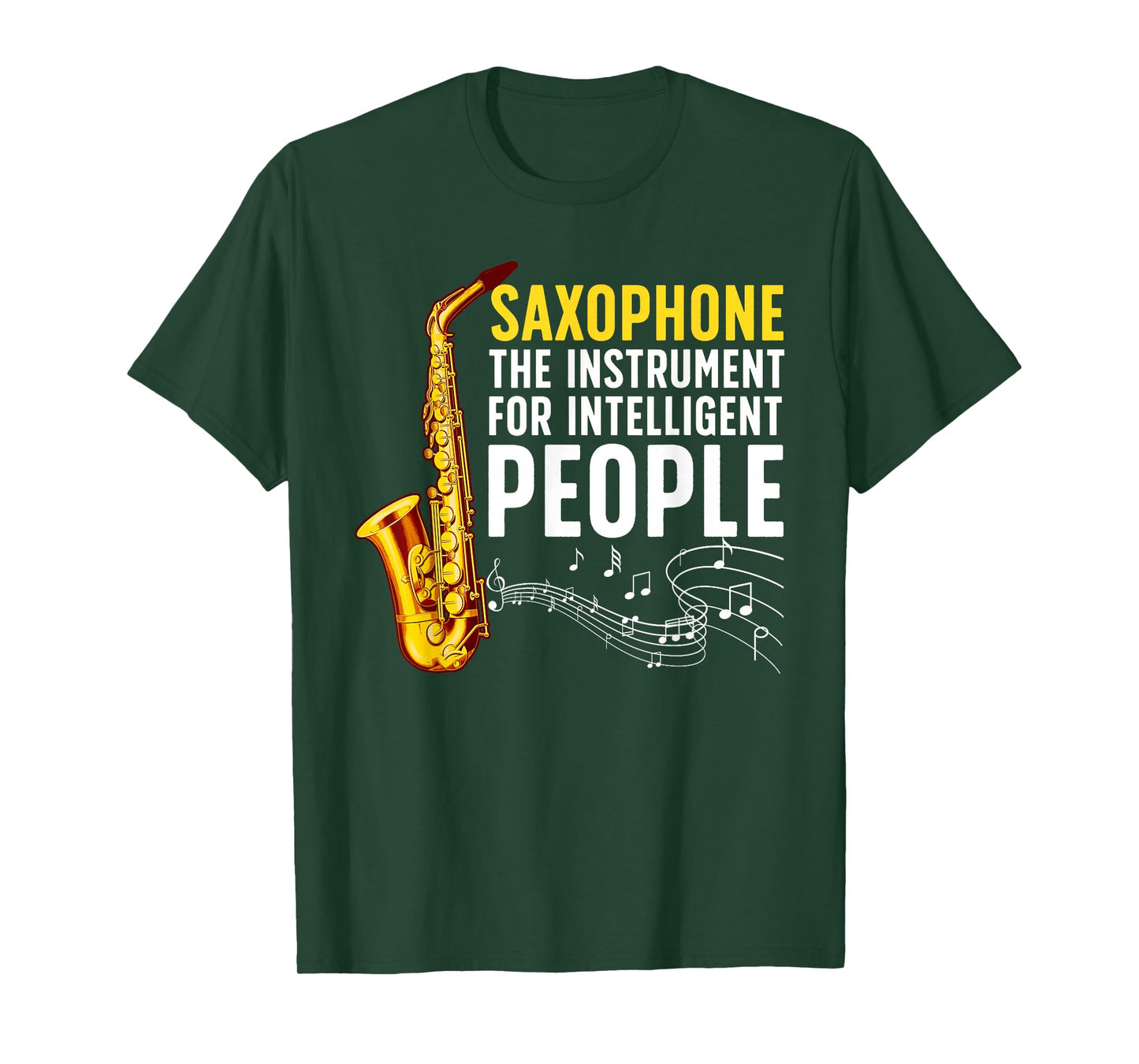 Funny Saxophone Art for Men Women Sax Lover Saxophone Player T-Shirt