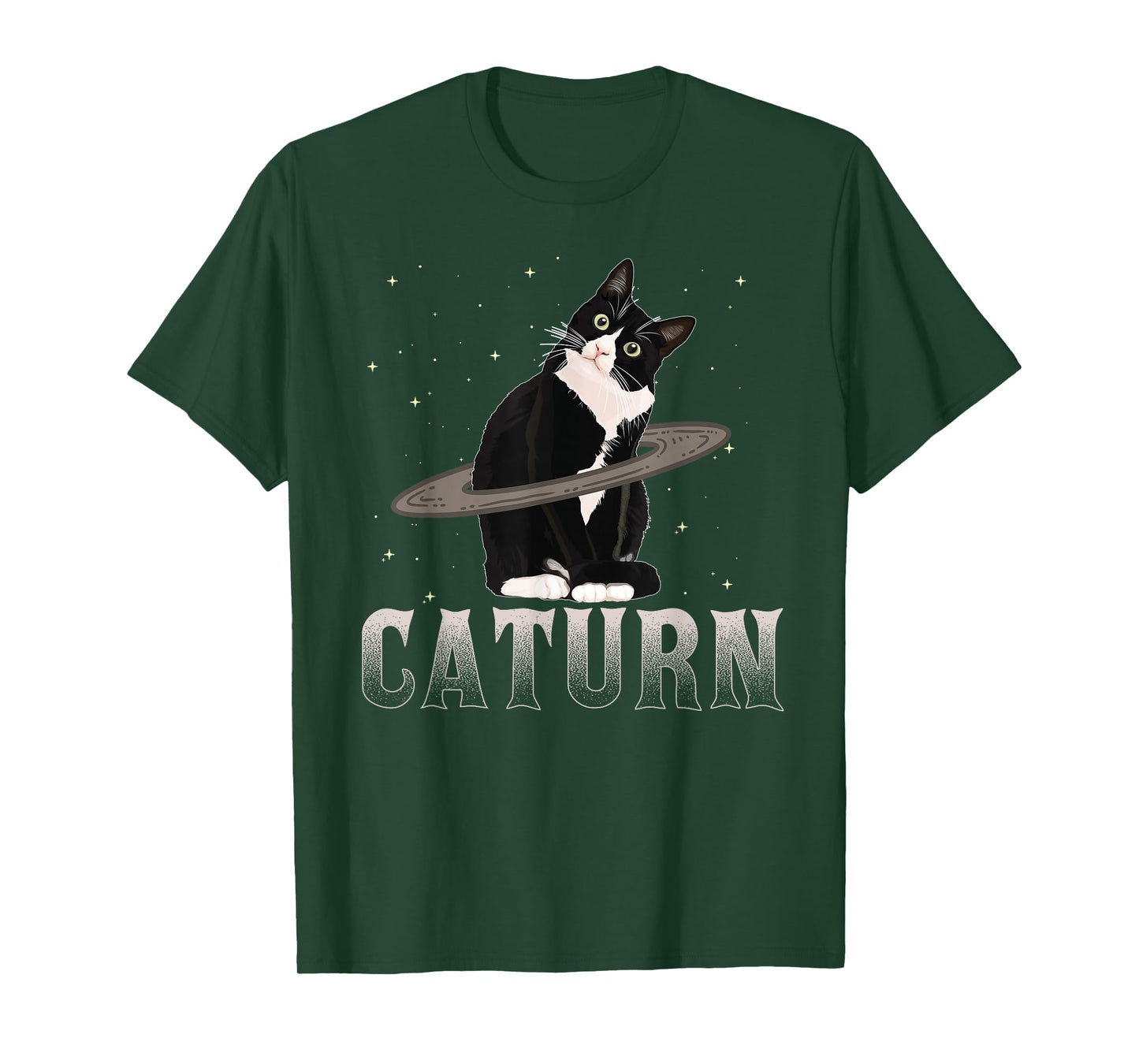 Caturn T-Shirt Cat Mom Cat Dad Space Cat Shirt T-Shirt