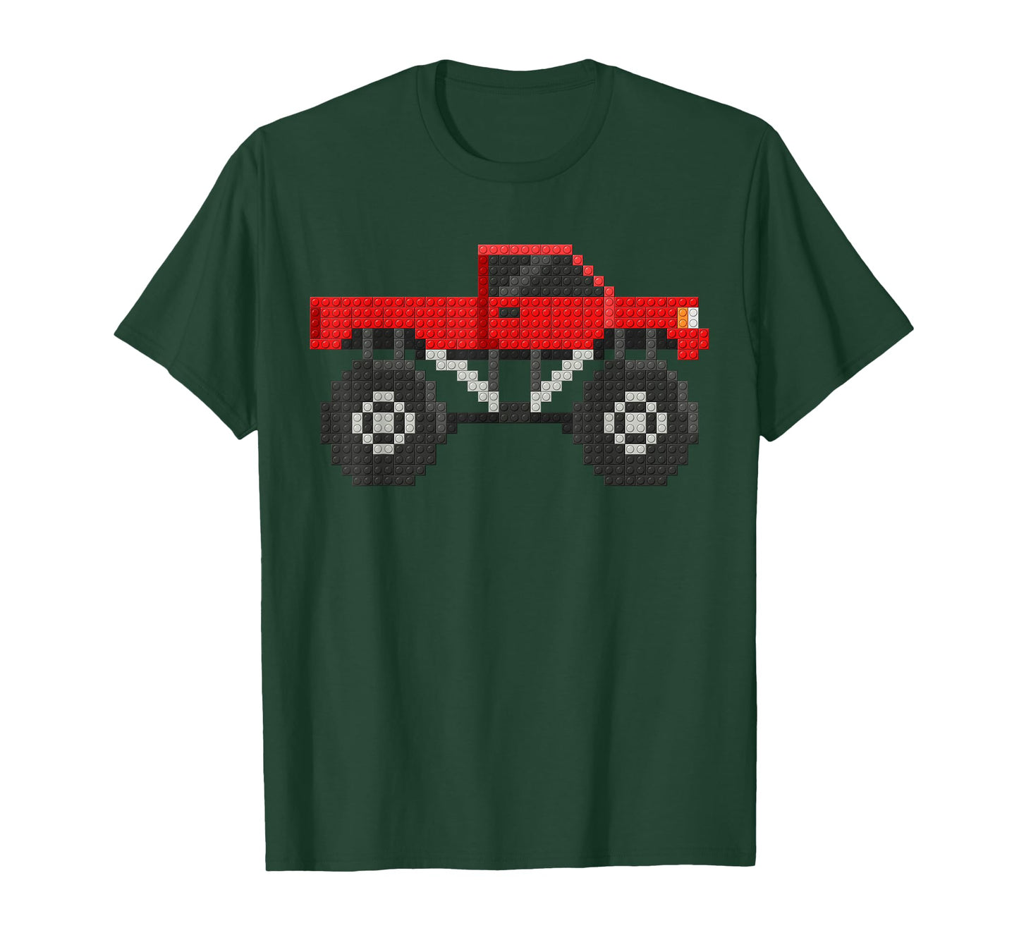 Monster Truck Kids Master Builder Building Blocks Bricks T-Shirt