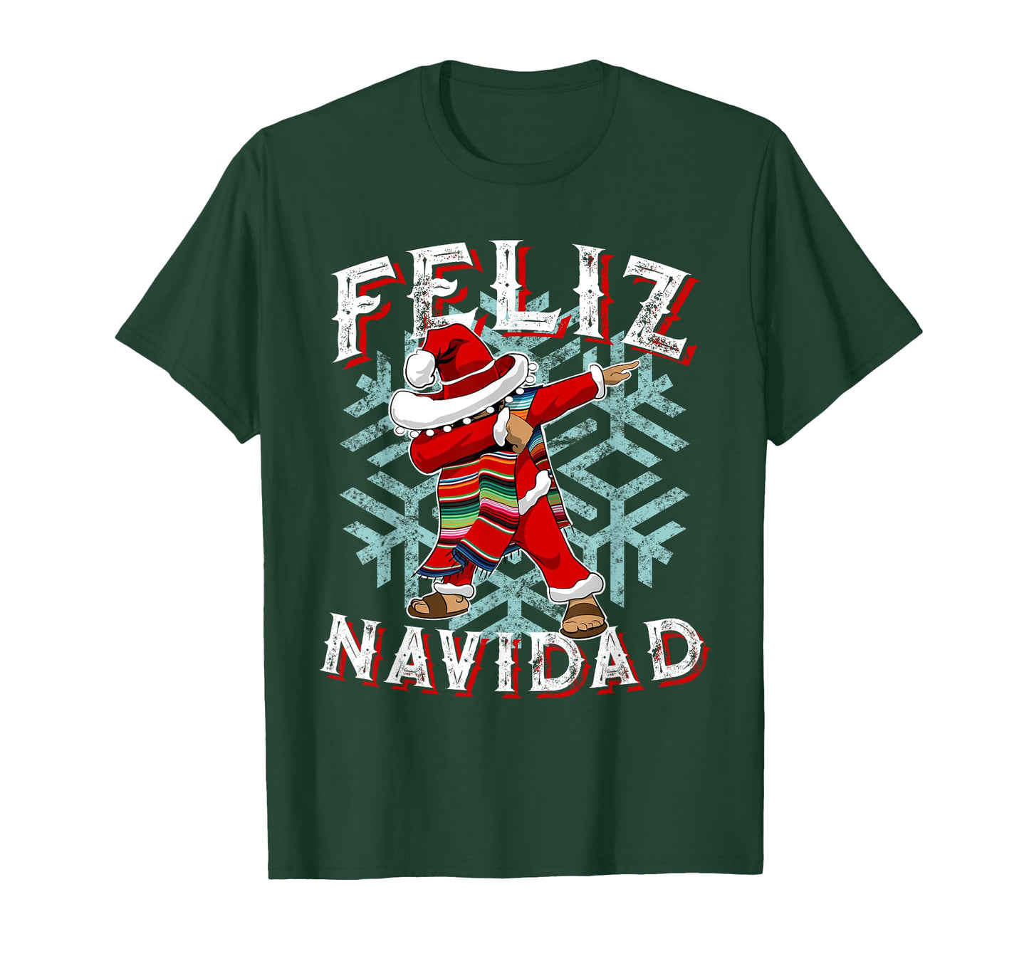 Feliz Navidad Dabbing Christmas Sombrero T-Shirt
