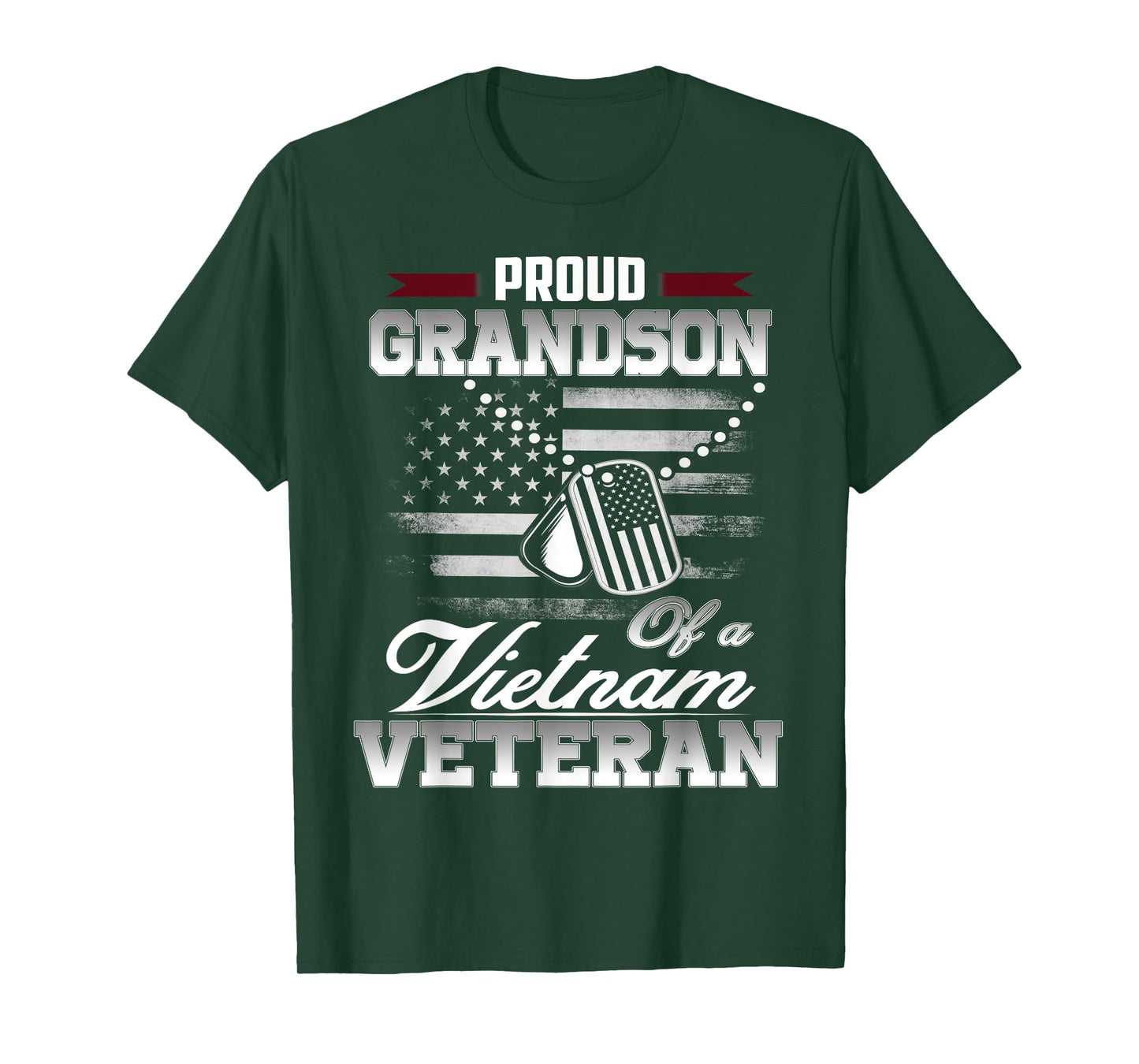 Proud Grandson Of A VietNam Veteran T-Shirt Military Shirt T-Shirt