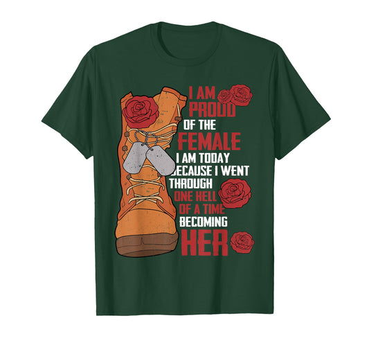 Patriotic Veteran Women Army Retired Retirement Military T-Shirt