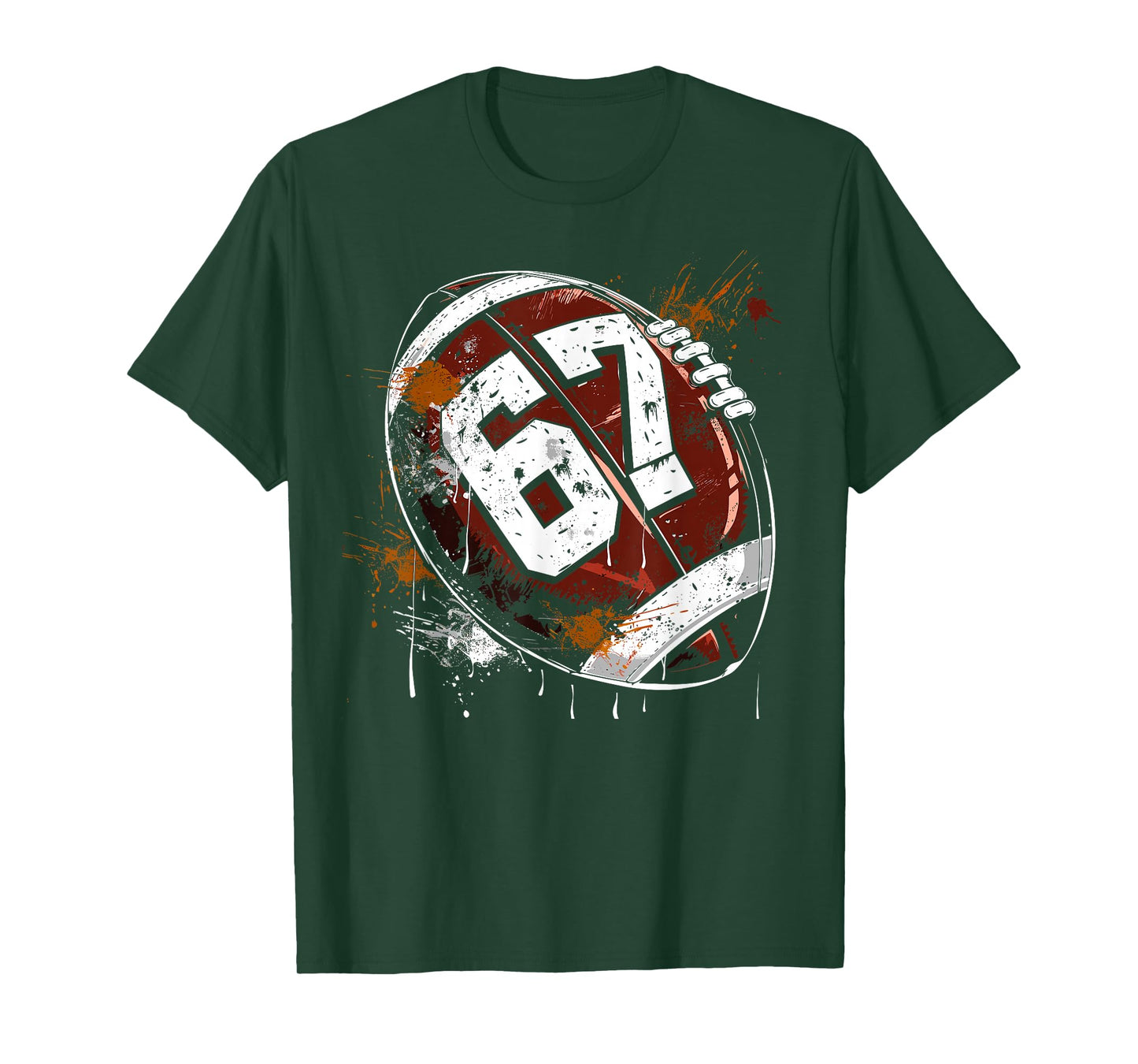 Football 67 Six Seven Alpha Slang 6 7 Meme Kids Teachers Boy T-Shirt