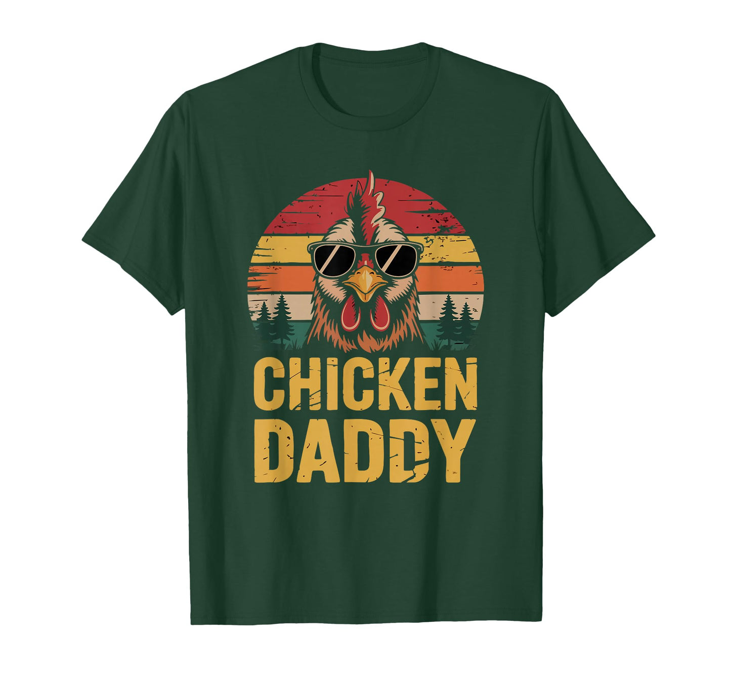 Chicken Daddy Funny Poultry Farming Father Who Raise Chicken T-Shirt